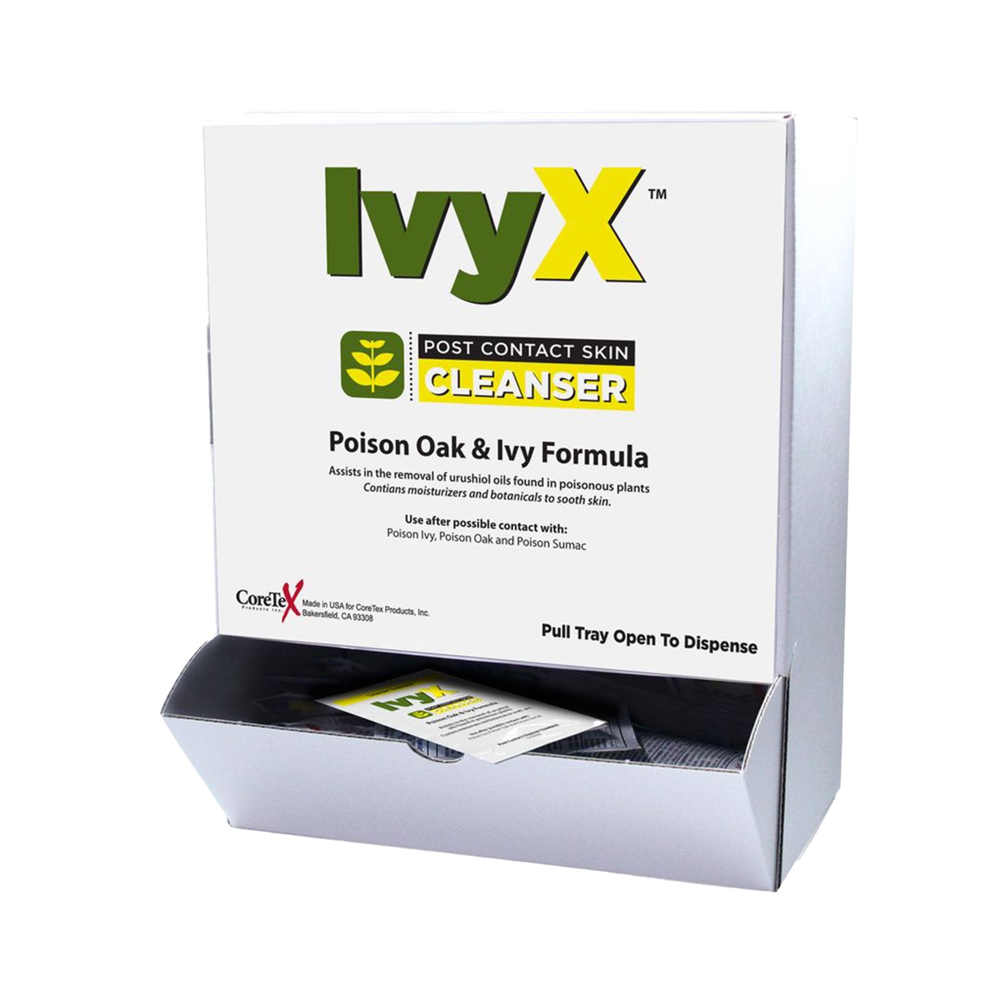 Itch Relief IvyX Post-Contact Towelette 25 per Box Individual Packet,Packaging Type- Box