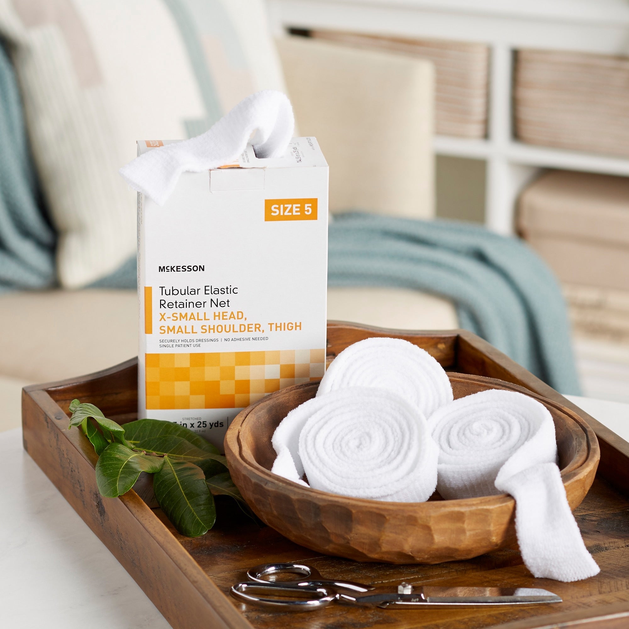 elastic net retainer dressing mckesson tubular elastic 14 1 2 inch x 25 yard size 5 white x small head small shoulder thigh nonsterile packaging type box