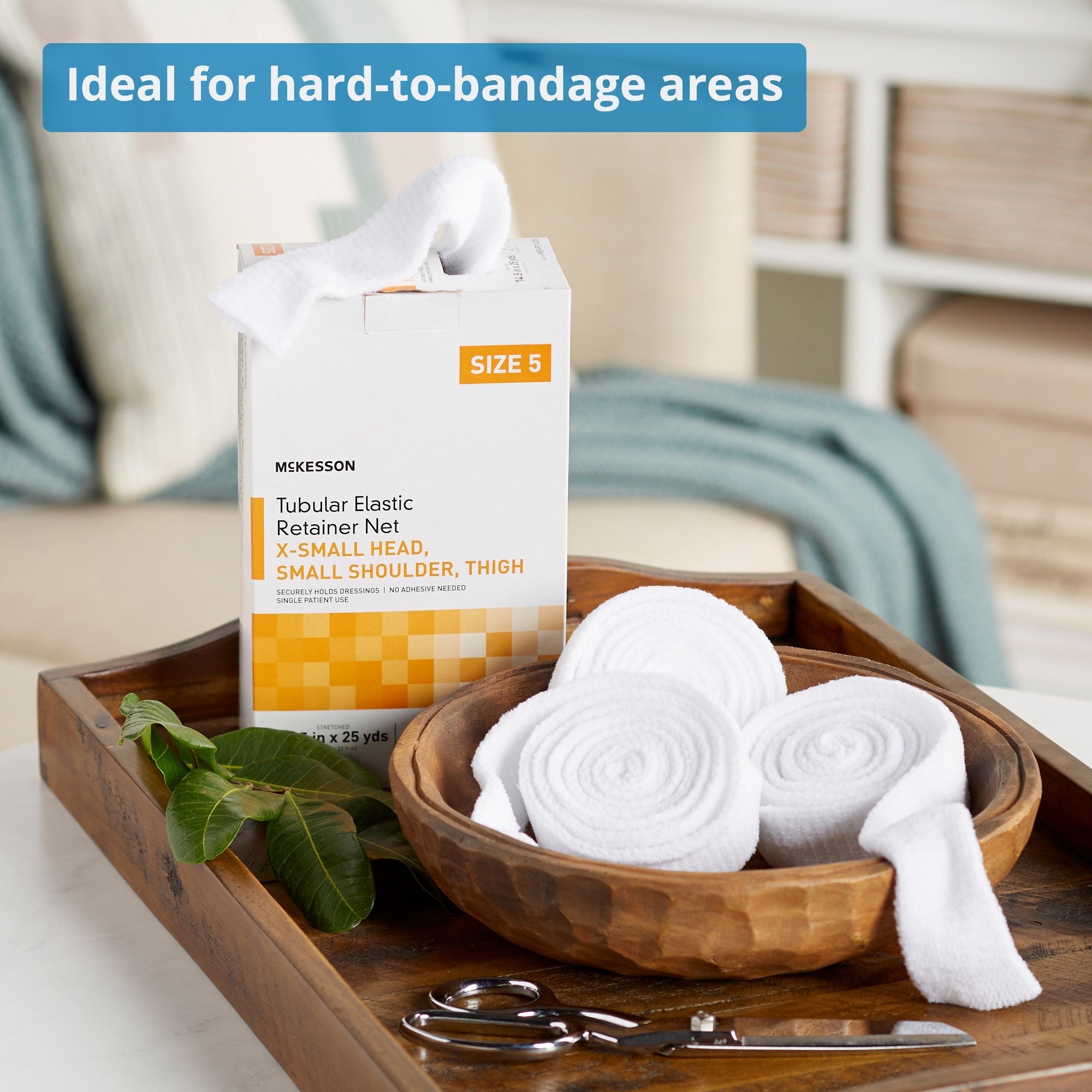 elastic net retainer dressing mckesson tubular elastic 14 1 2 inch x 25 yard size 5 white x small head small shoulder thigh nonsterile packaging type box