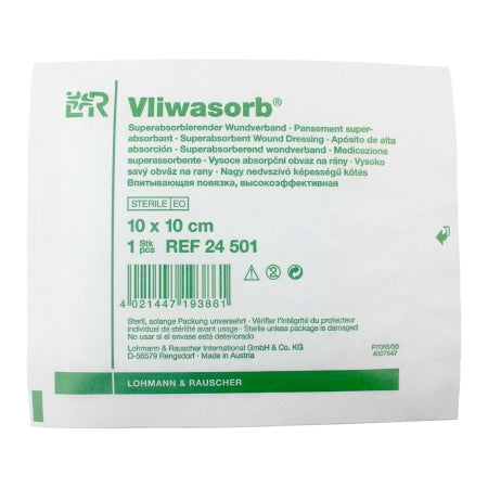 Super Absorbent Dressing Vliwasorb 4 X 4 Inch Square,Packaging Type- Box