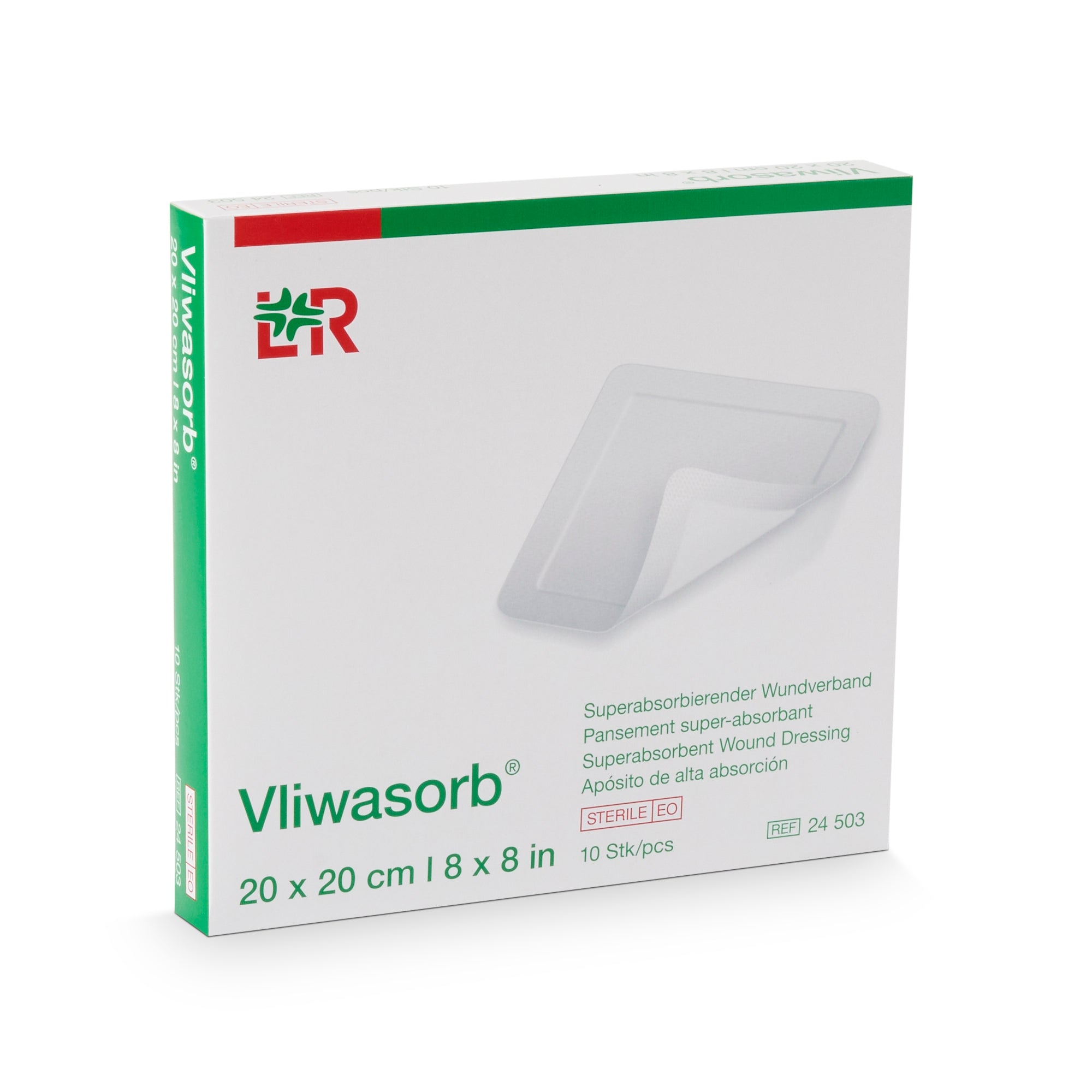 Super Absorbent Dressing Vliwasorb 8 X 8 Inch Square,Packaging Type- Box