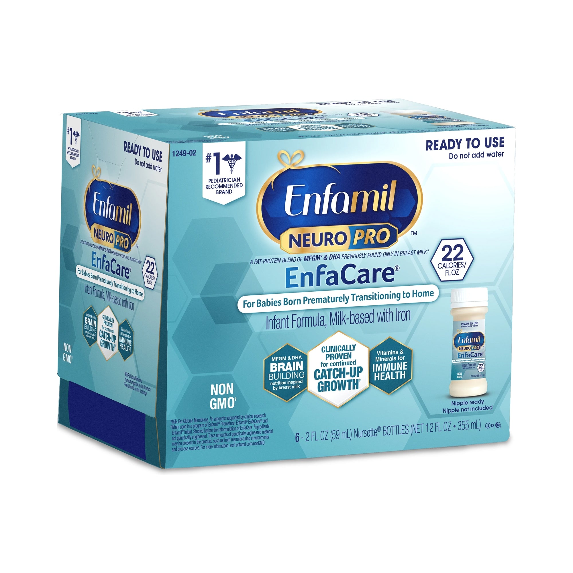 Infant Formula Enfamil NeuroPro EnfaCare Unflavored 2 oz. Bottle Liquid Milk-Based Premature,Packaging Type- Each