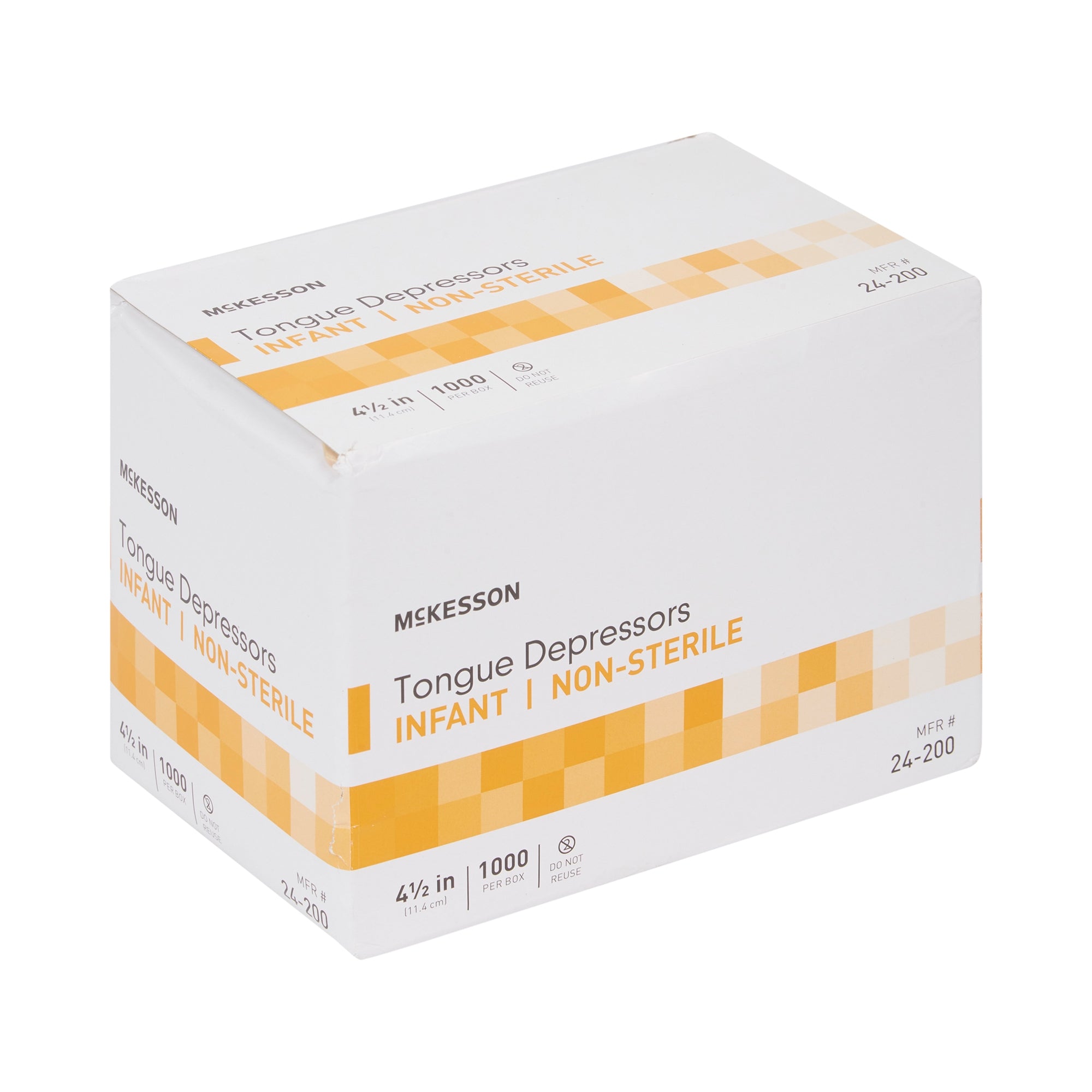 Tongue Depressor McKesson 4-1/2 Inch Length Wood