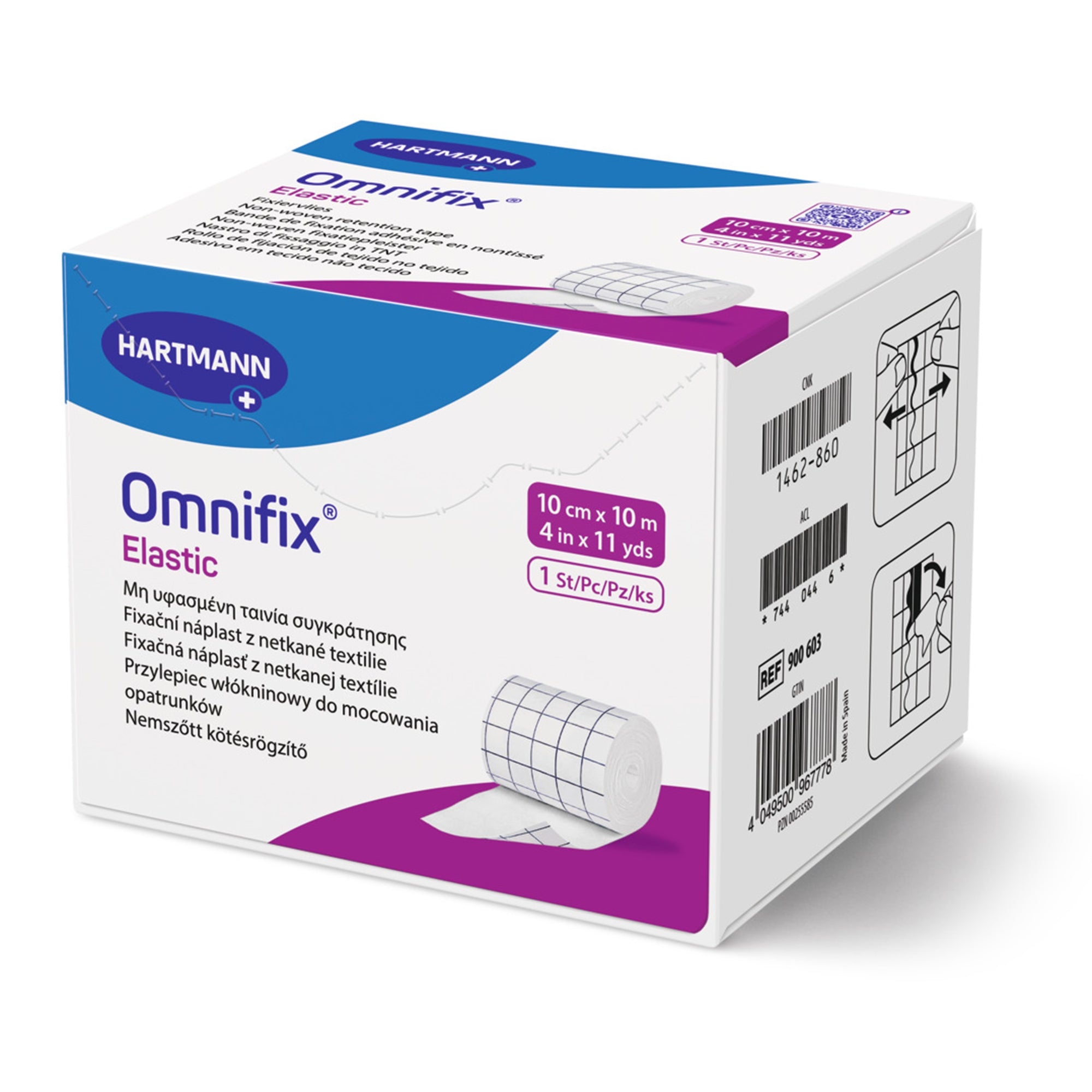 Dressing Retention Tape with Liner Omnifix Elastic White 4 Inch X 11 Yard Nonwoven NonSterile, Packaging Type- Case