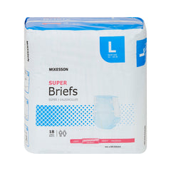 Unisex Adult Incontinence Brief McKesson Large Disposable Moderate Absorbency, Packaging Type- Case
