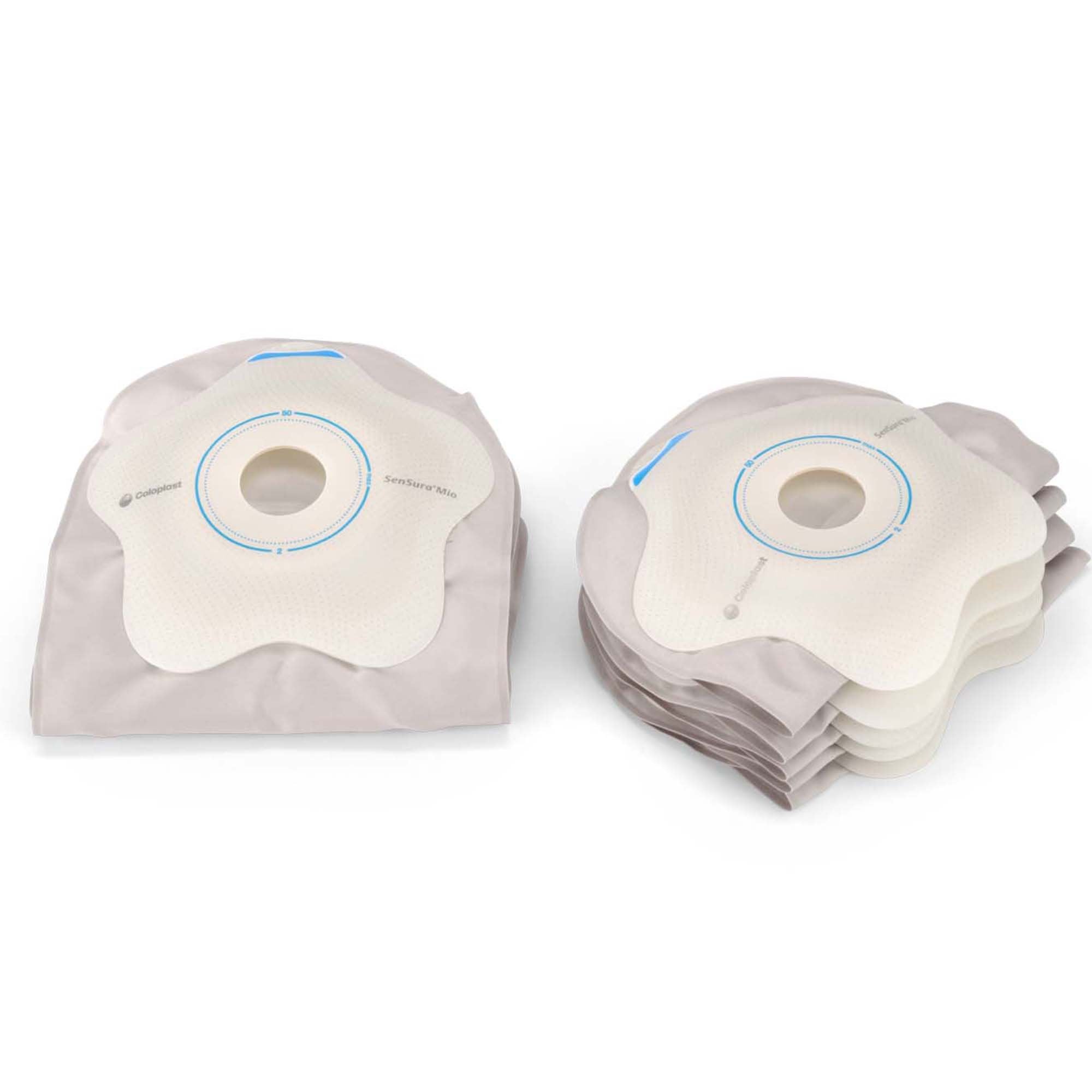 Ostomy Pouch SenSura Mio Concave One-Piece System 8-1/2 Inch Length, Maxi Concave, Pre-Cut 1-9/16 Inch Stoma Closed End | 10/Box