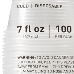 Drinking Cup McKesson 7 oz. Clear Polypropylene Disposable, Packaging Type- Case