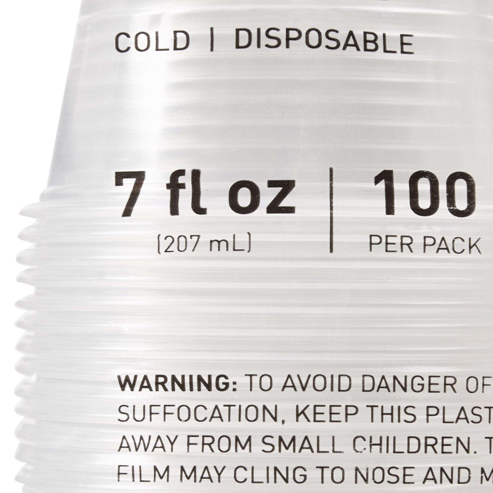 Drinking Cup McKesson 7 oz. Clear Polypropylene Disposable, Packaging Type- Case