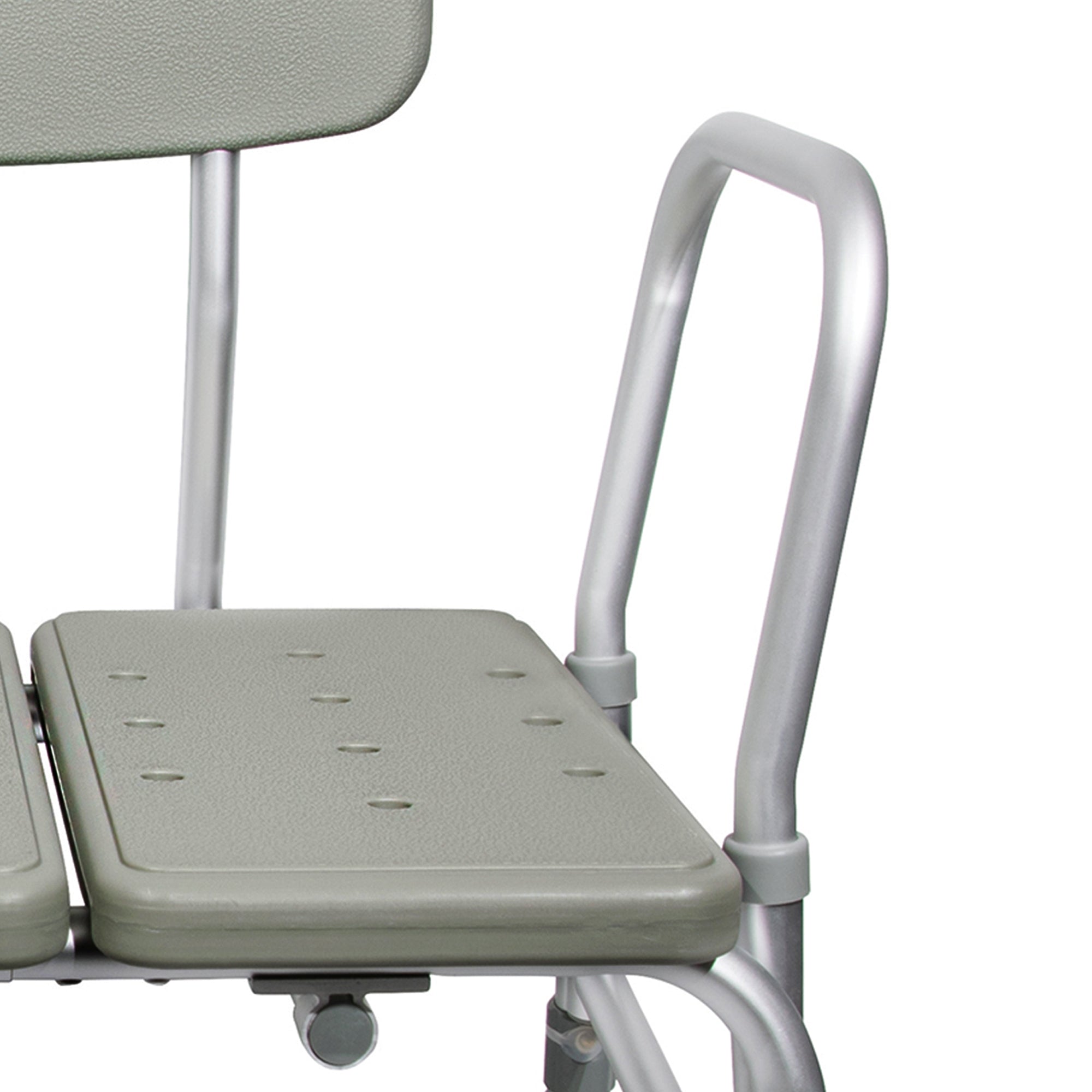 McKesson Knocked Down Bath Transfer Bench Removable Arm Rail 17-1/2 to 22-1/2 Inch Seat Height 400 lbs. Weight Capacity, Packaging Type- Each