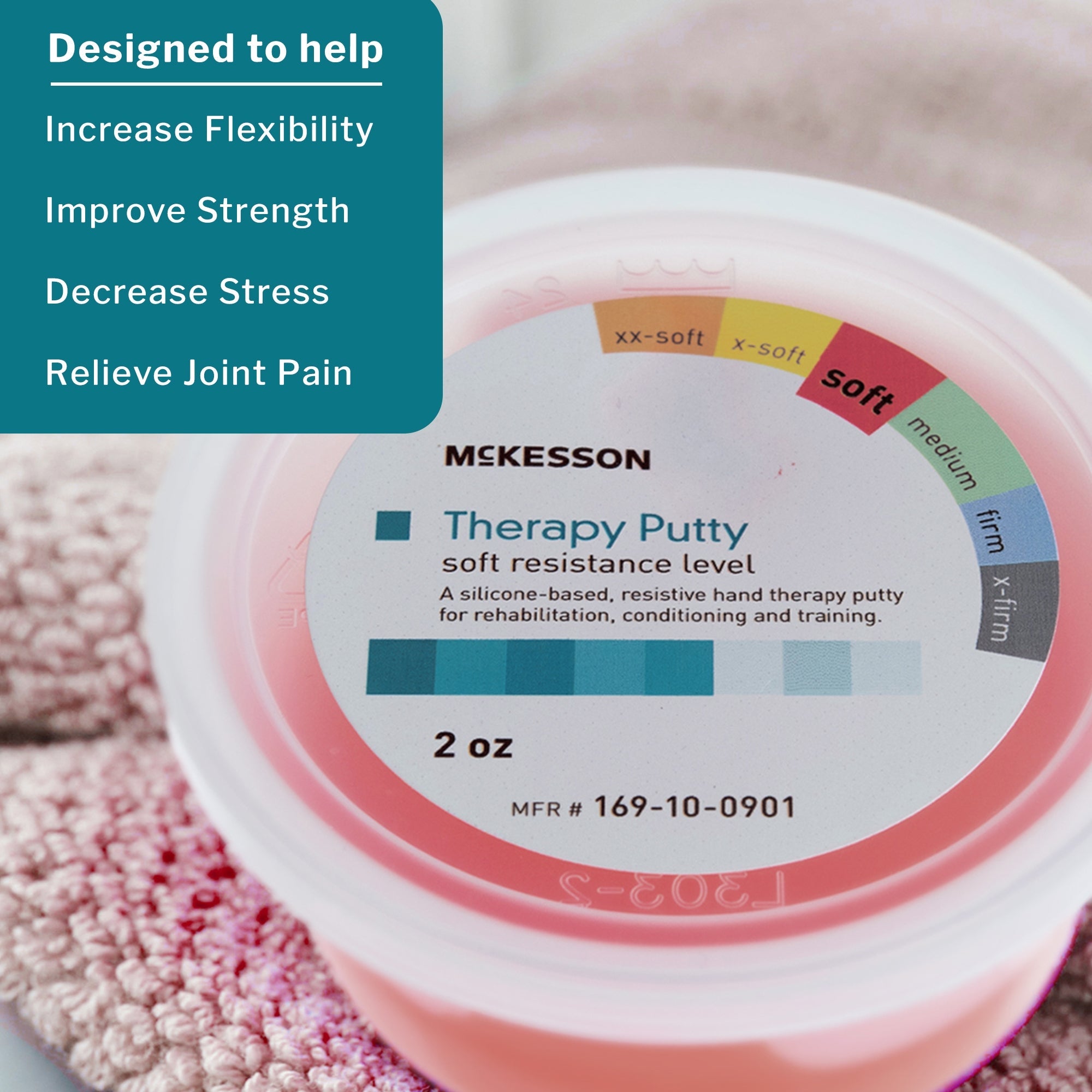 Therapy Putty McKesson Soft 2 oz., Packaging Type- Each