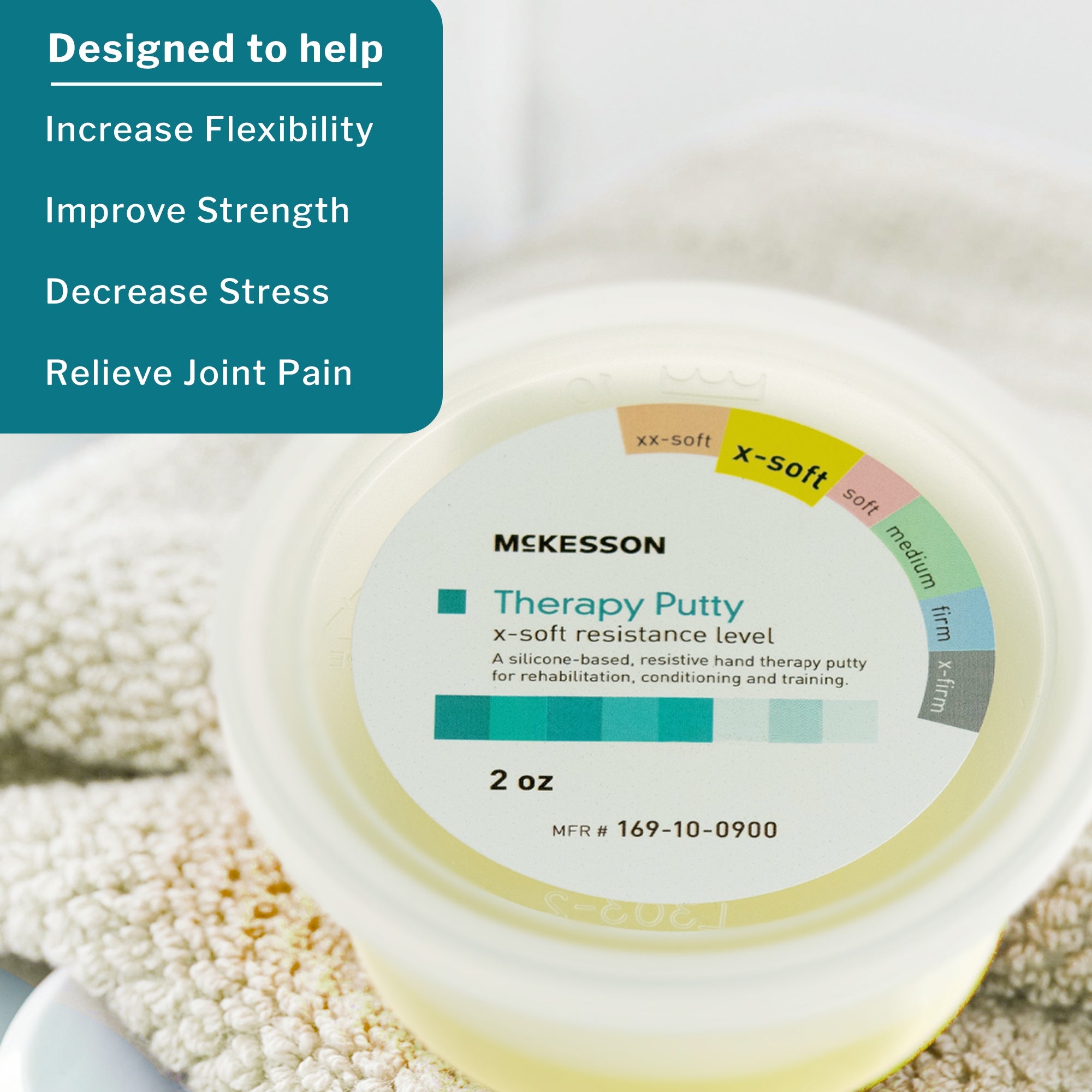 Therapy Putty McKesson X-Soft 2 oz., Packaging Type- Each