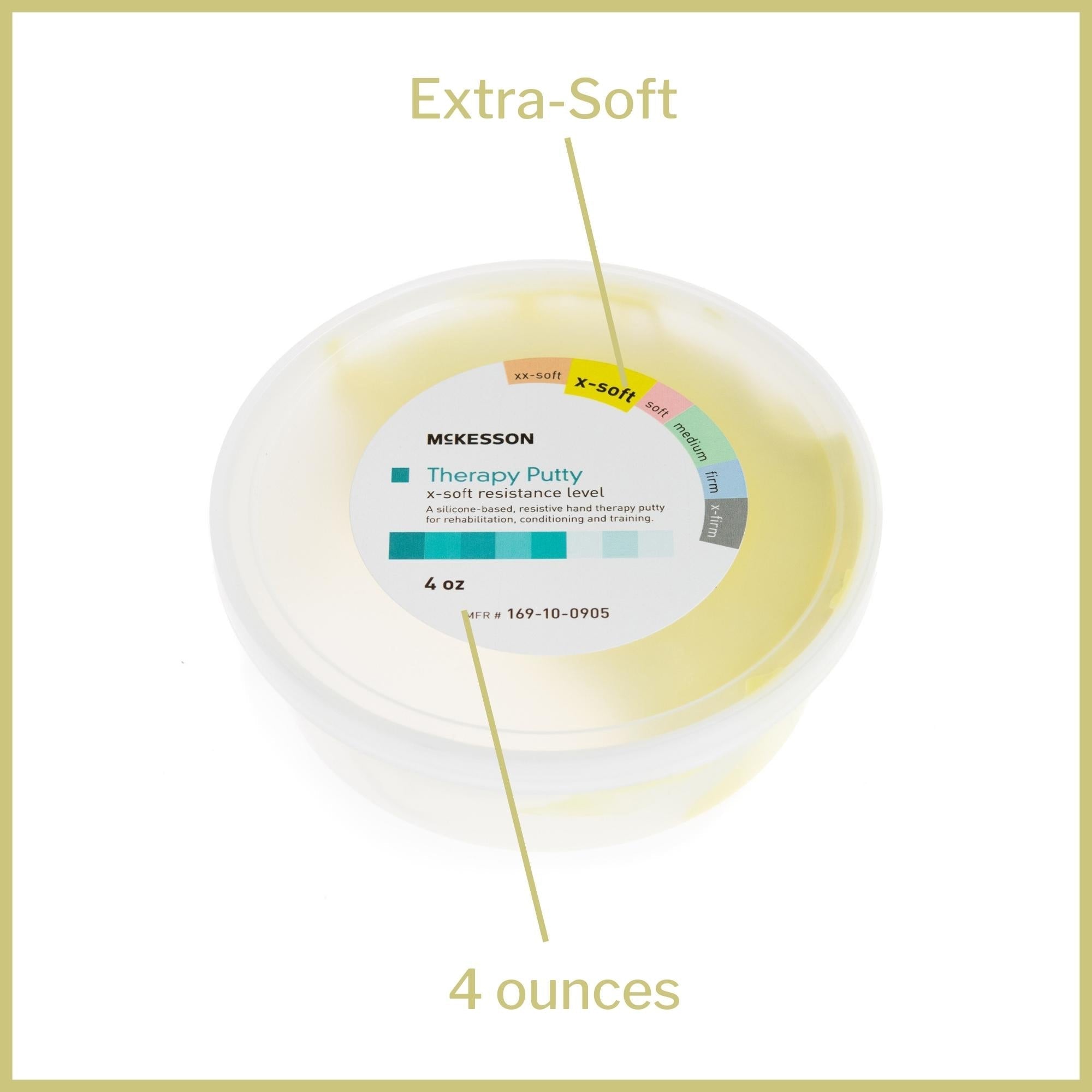 Therapy Putty McKesson X-Soft 4 oz., Packaging Type- Each