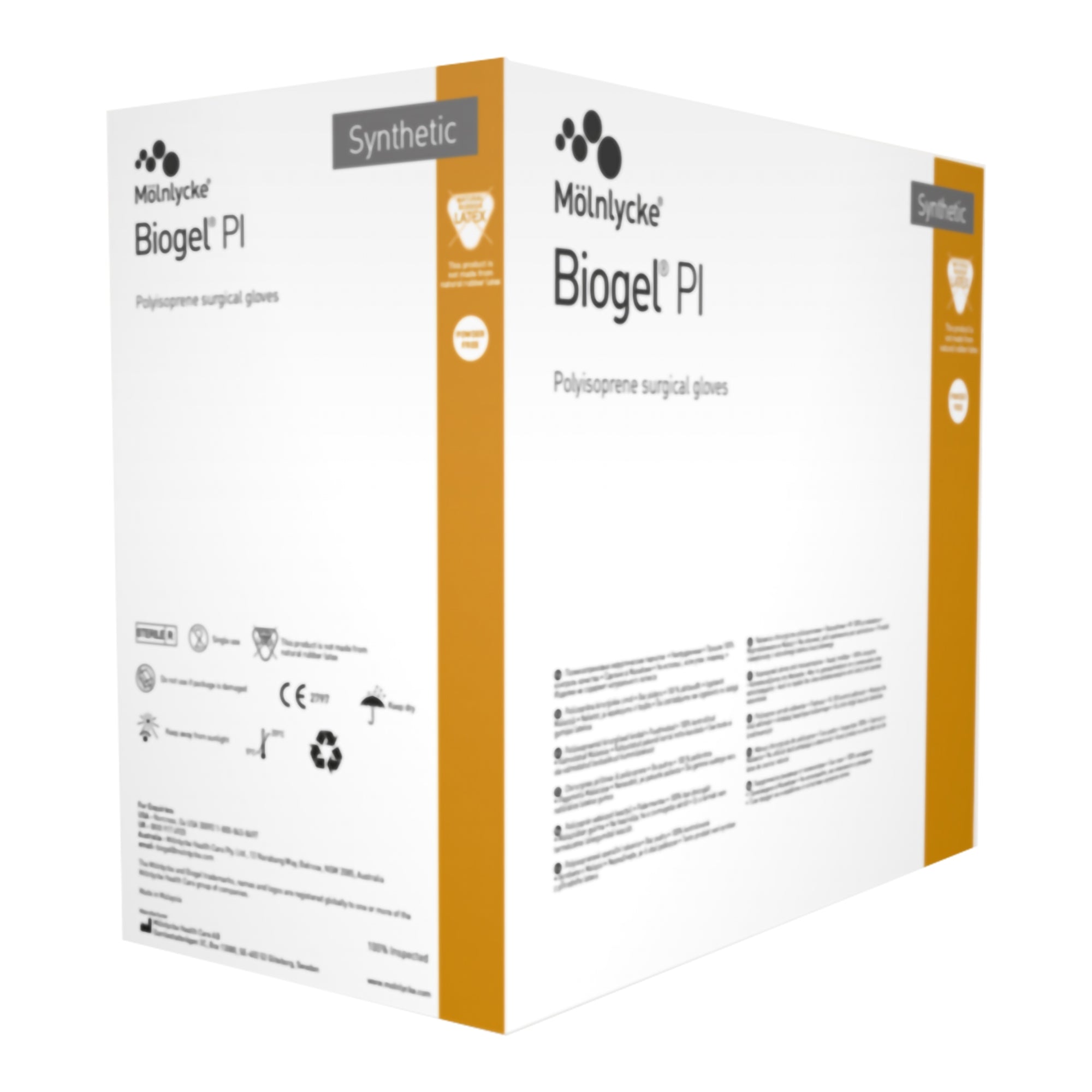 surgical glove biogel pi size 7 5 sterile polyisoprene standard cuff length micro textured ivory chemo tested packaging type case