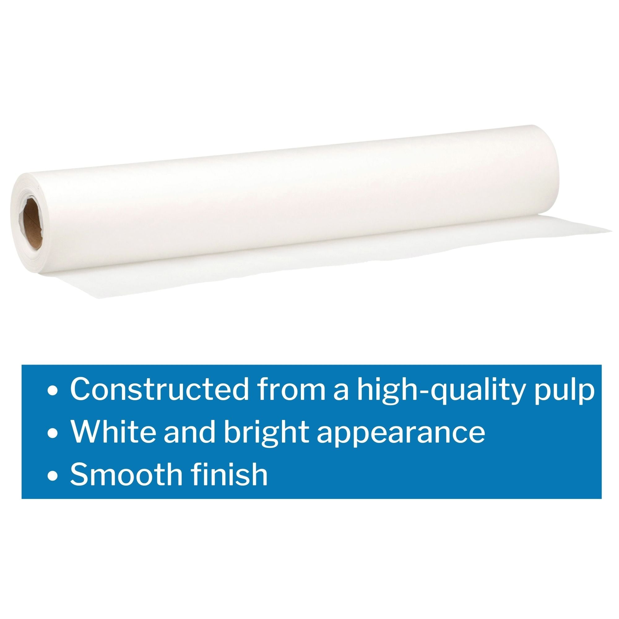 Table Paper McKesson 18 Inch Width 225 Foot Length White Smooth, Packaging Type- Case