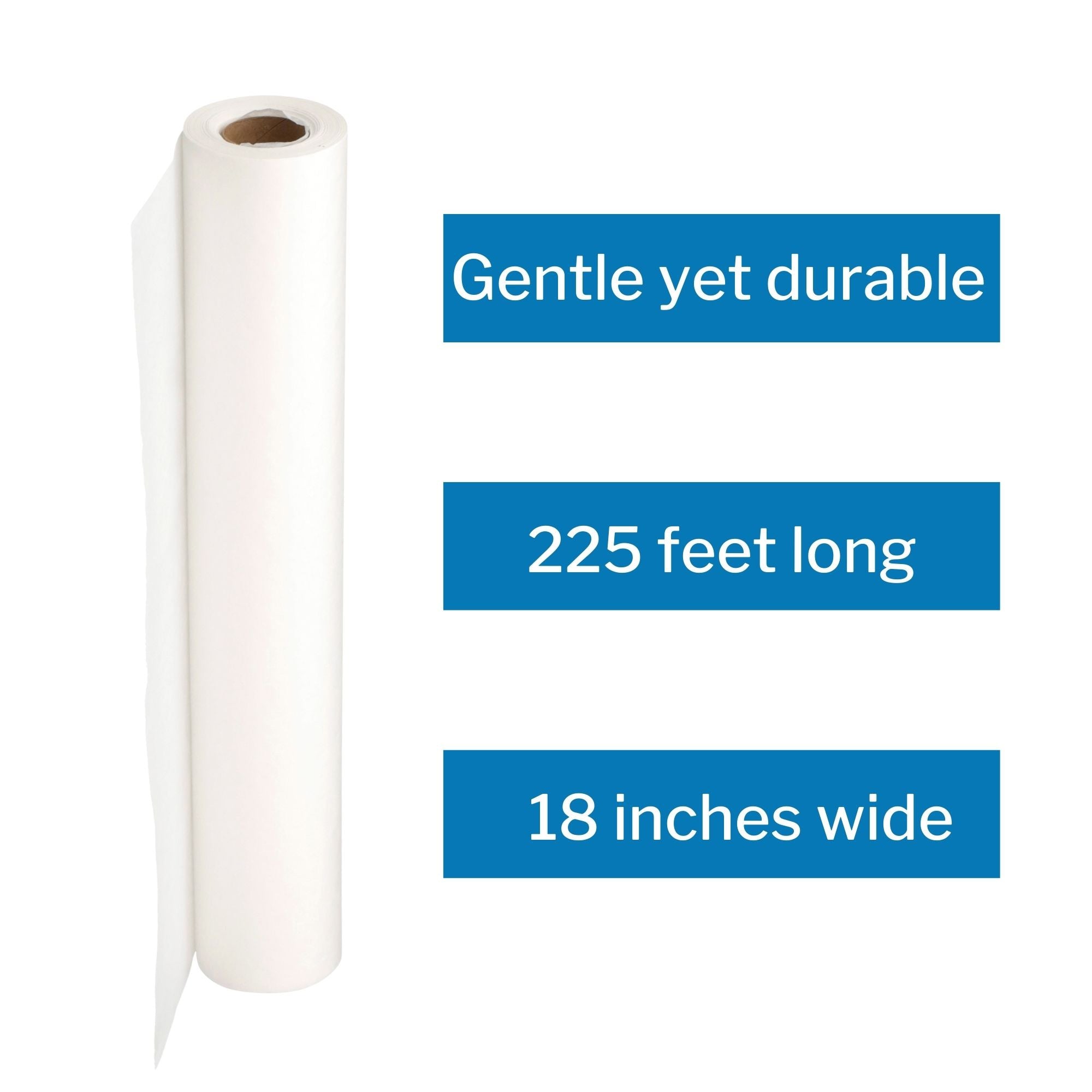 Table Paper McKesson 18 Inch Width 225 Foot Length White Smooth, Packaging Type- Case