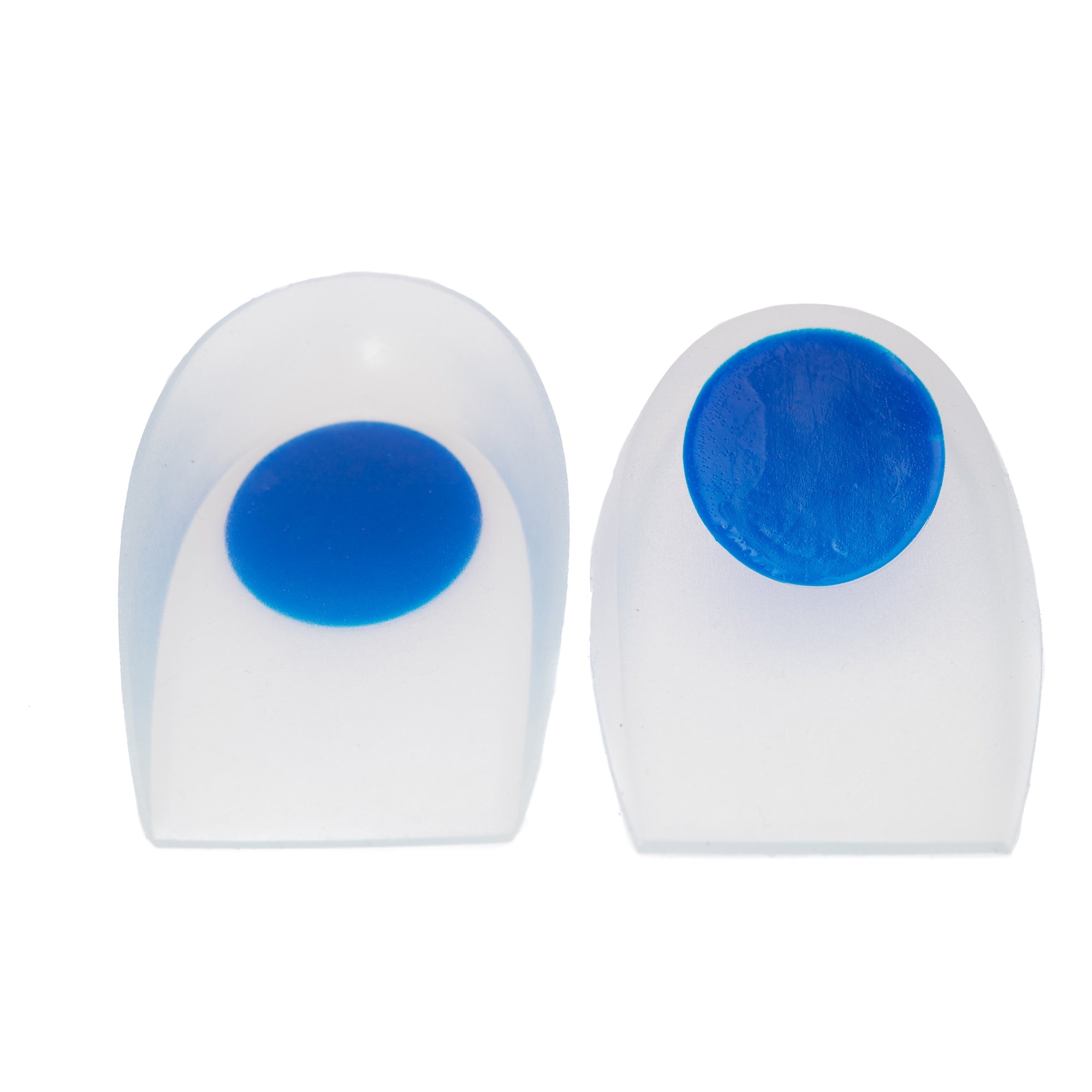Heel Cup McKesson U-Shaped Silicone Gel Male Up to 9-1/2, Female Up to 10 Blue / Transparent, Packaging Type- Case