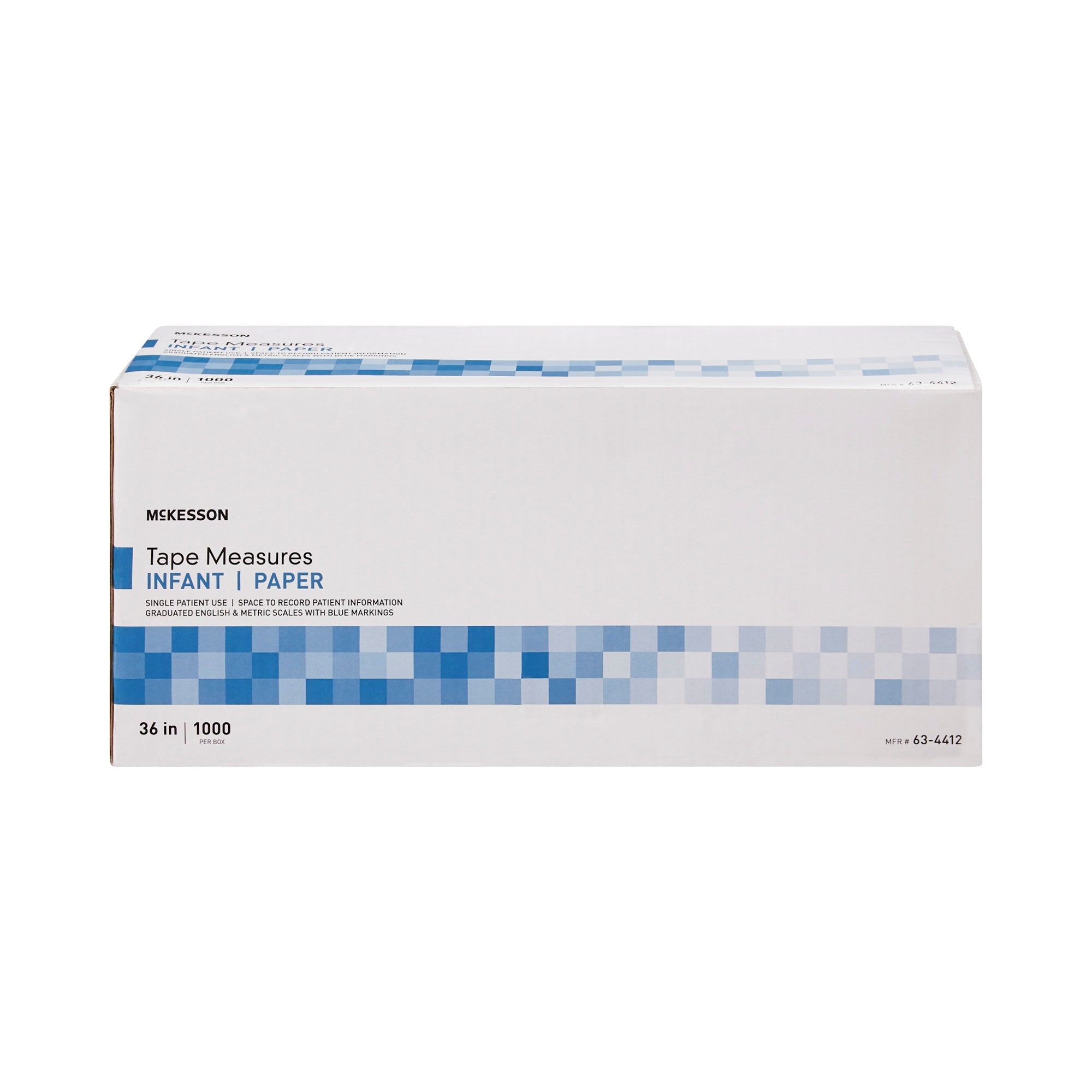 Measurement Tape McKesson 36 Inch Paper Disposable English / Metric, Packaging Type- Box