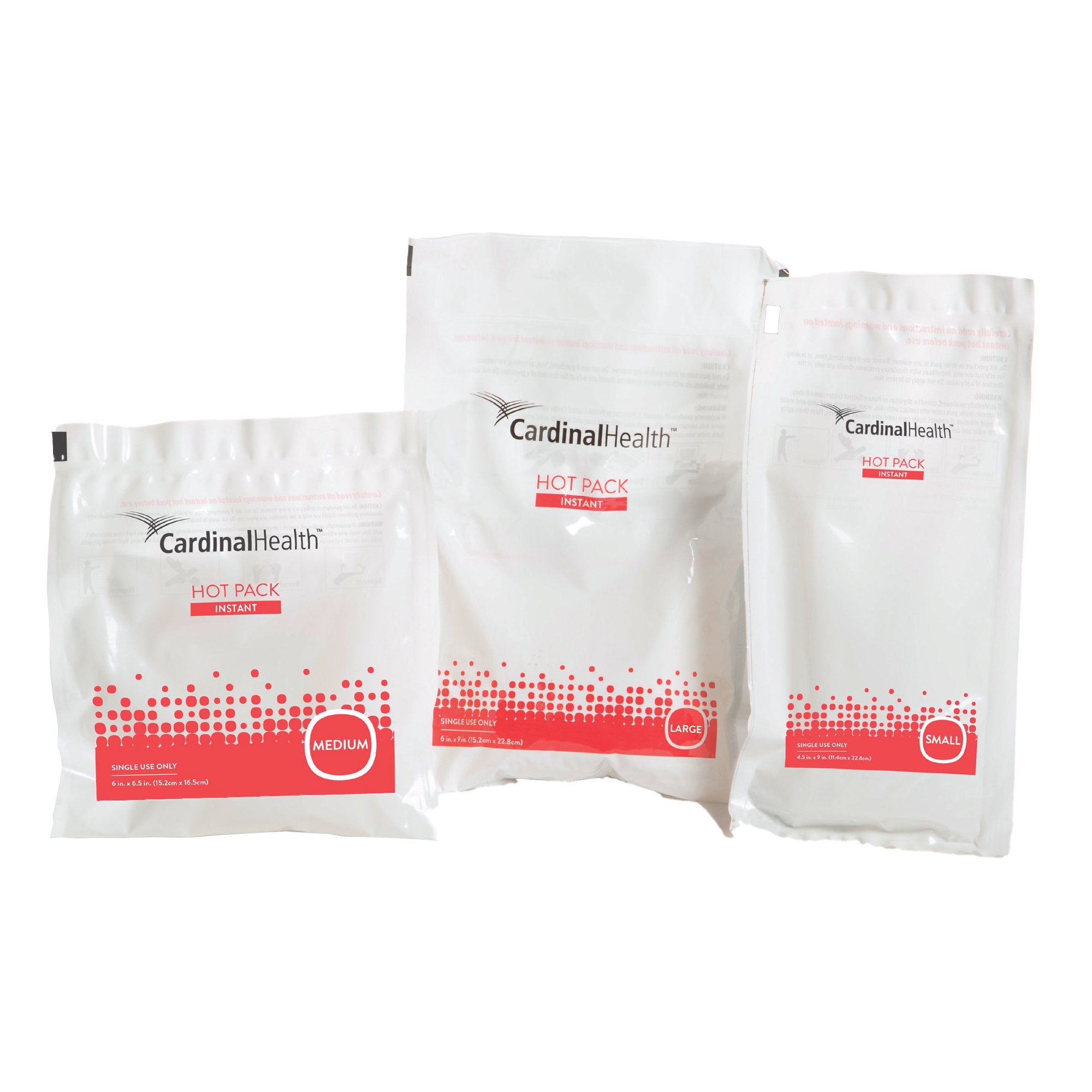 Instant Hot Pack Cardinal Health™ General Purpose Medium Plastic / Sodium Thiosulfate Disposable