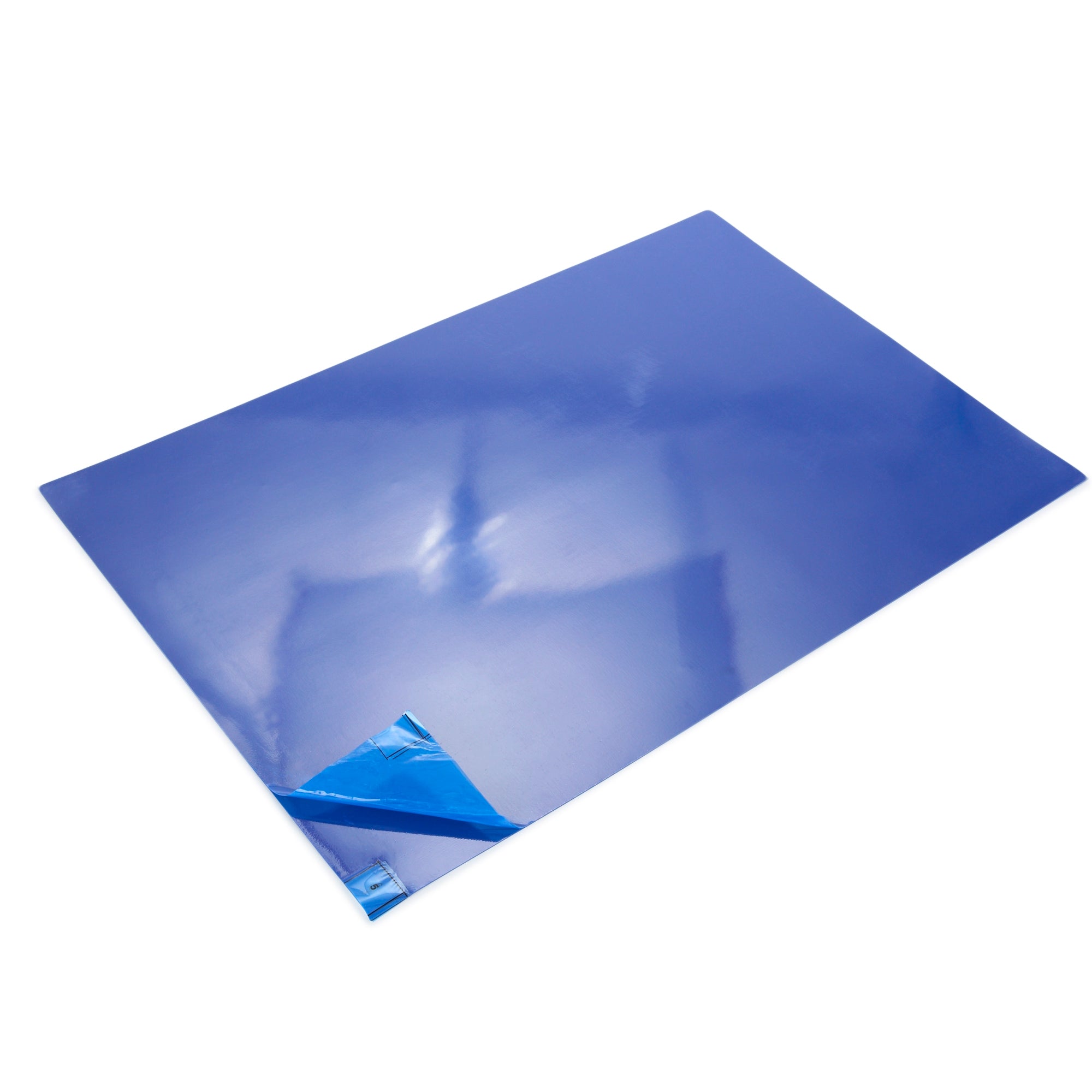 Adhesive Floor Mat Poly Tack 24 X 36 Inch Blue Polyethylene Film, Packaging Type- Case