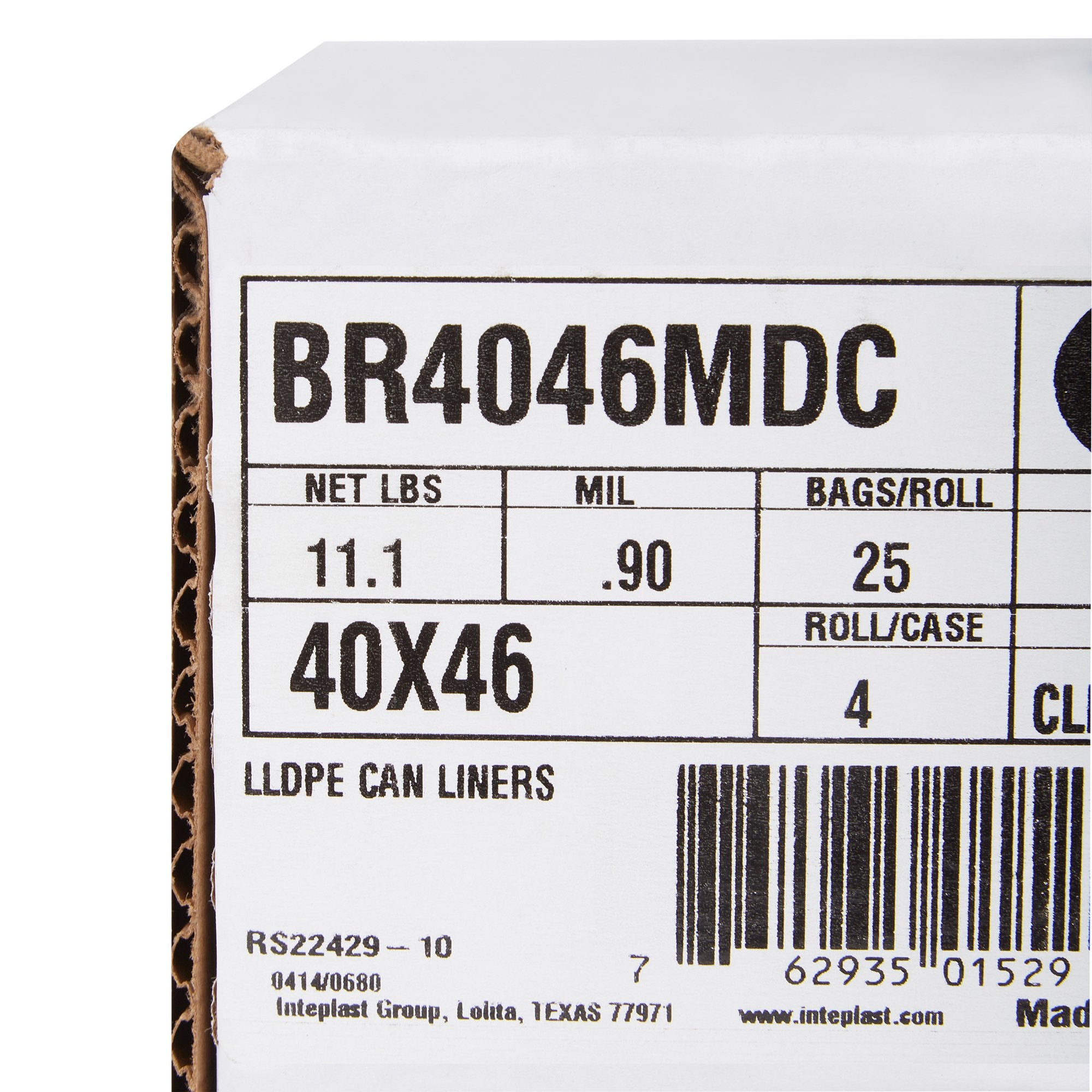Trash Bag McKesson 45 gal. Clear LLDPE 0.90 mil 40 X 46 Inch Star Seal Bottom Coreless Roll, Packaging Type- Case