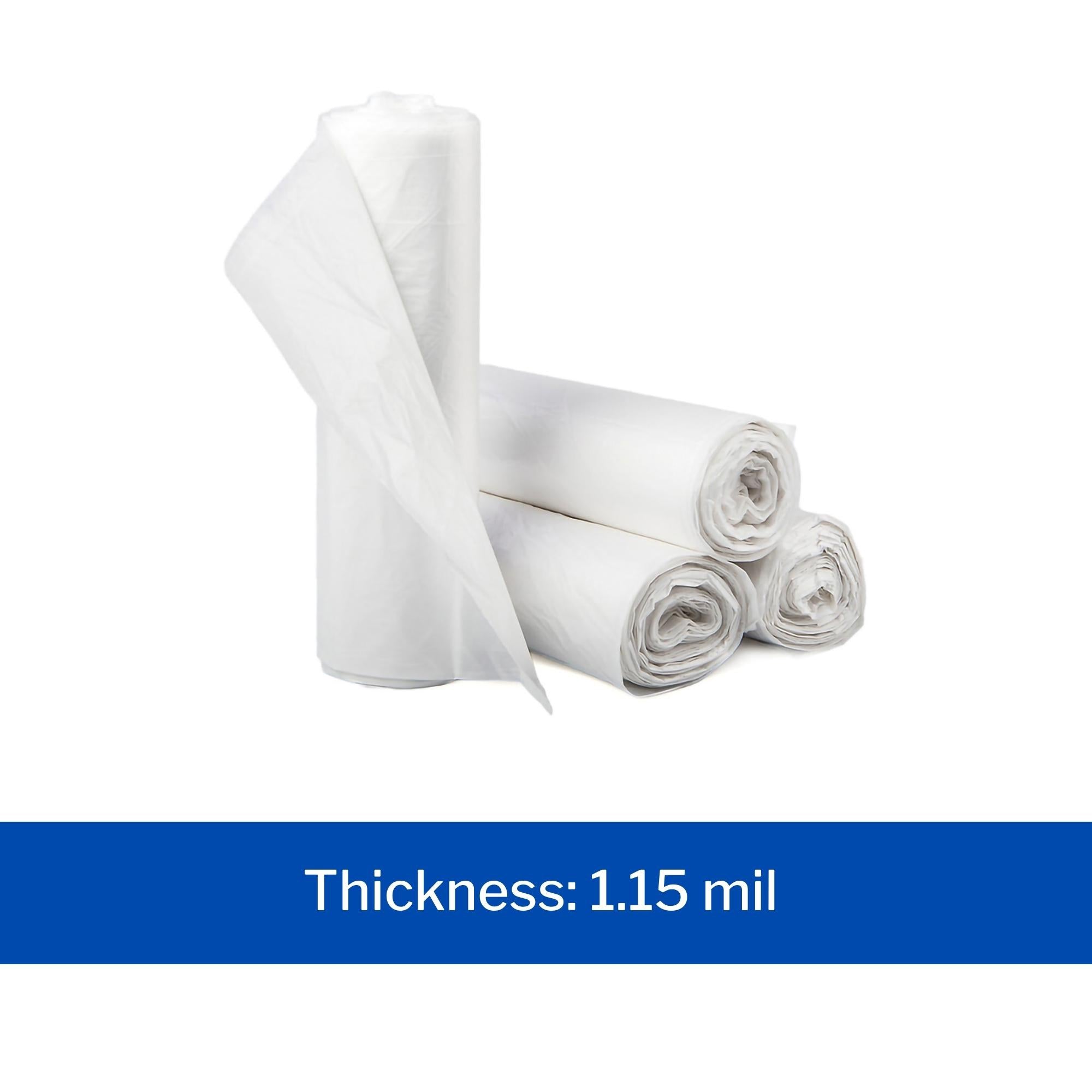 Clear LLDPE industrial waste bags