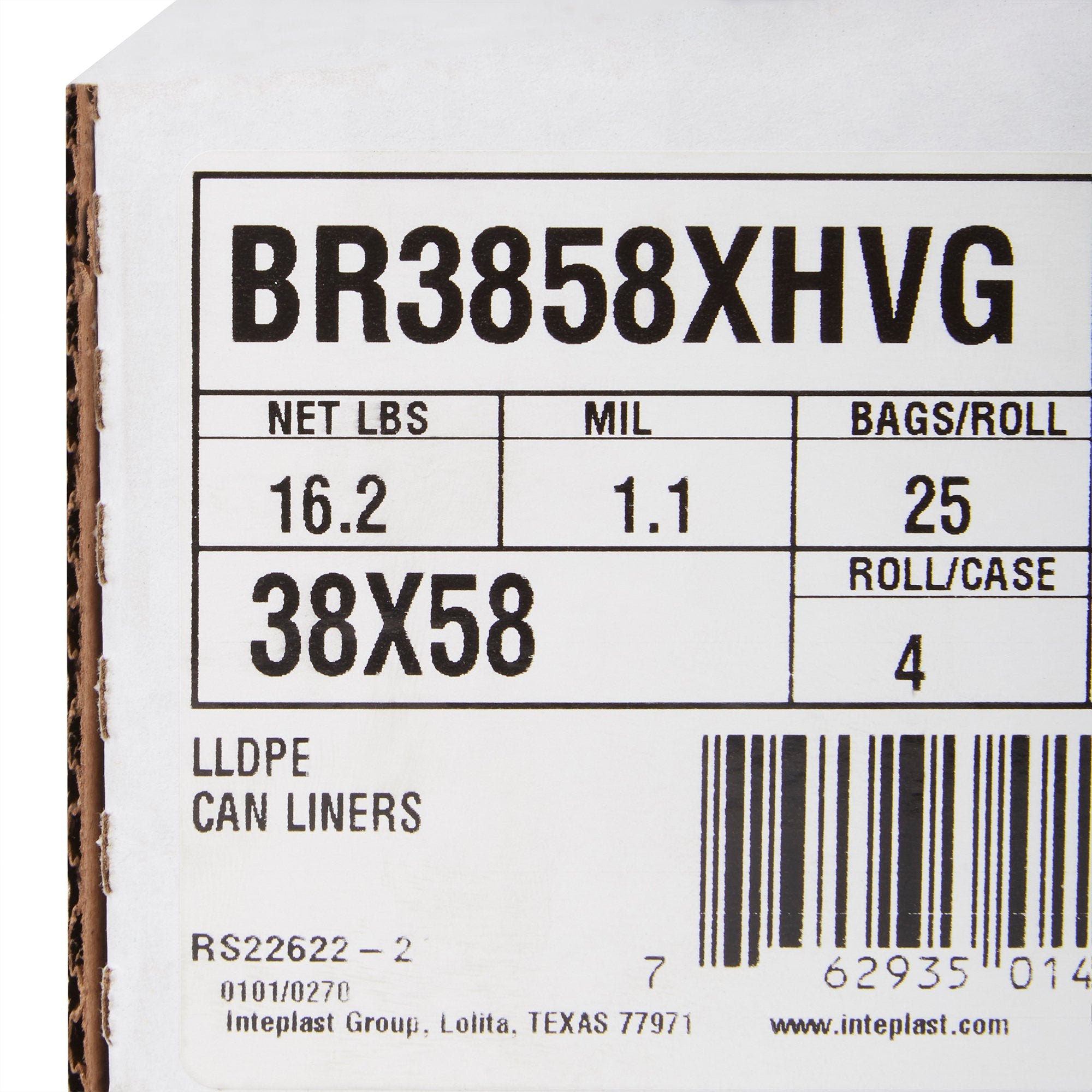 Trash Bag McKesson 45 gal. Gray LLDPE 1.1 mil 38 X 58 Inch Star Seal Bottom Coreless Roll, Packaging Type- Case