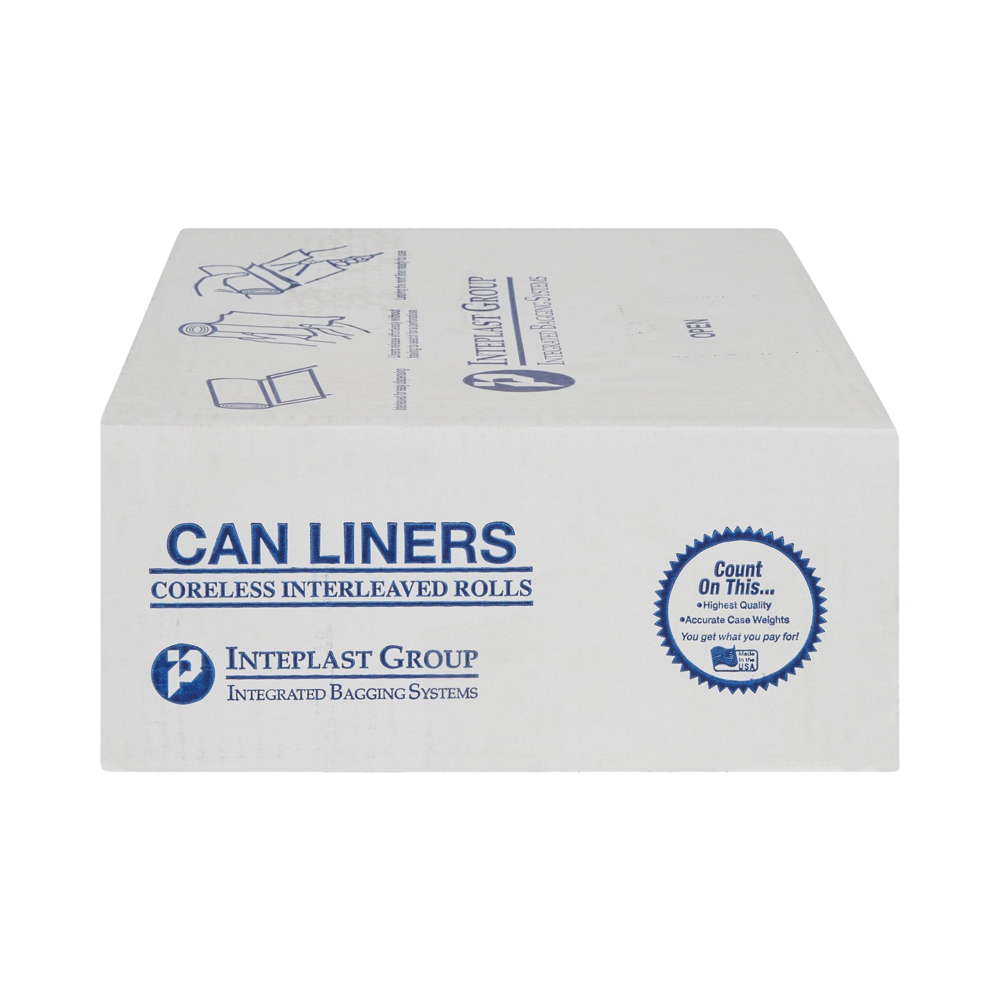 Trash Bag McKesson 45 gal. Clear HDPE 17 Mic. 40 X 48 Inch Star Seal Bottom Coreless Roll, Packaging Type- Case