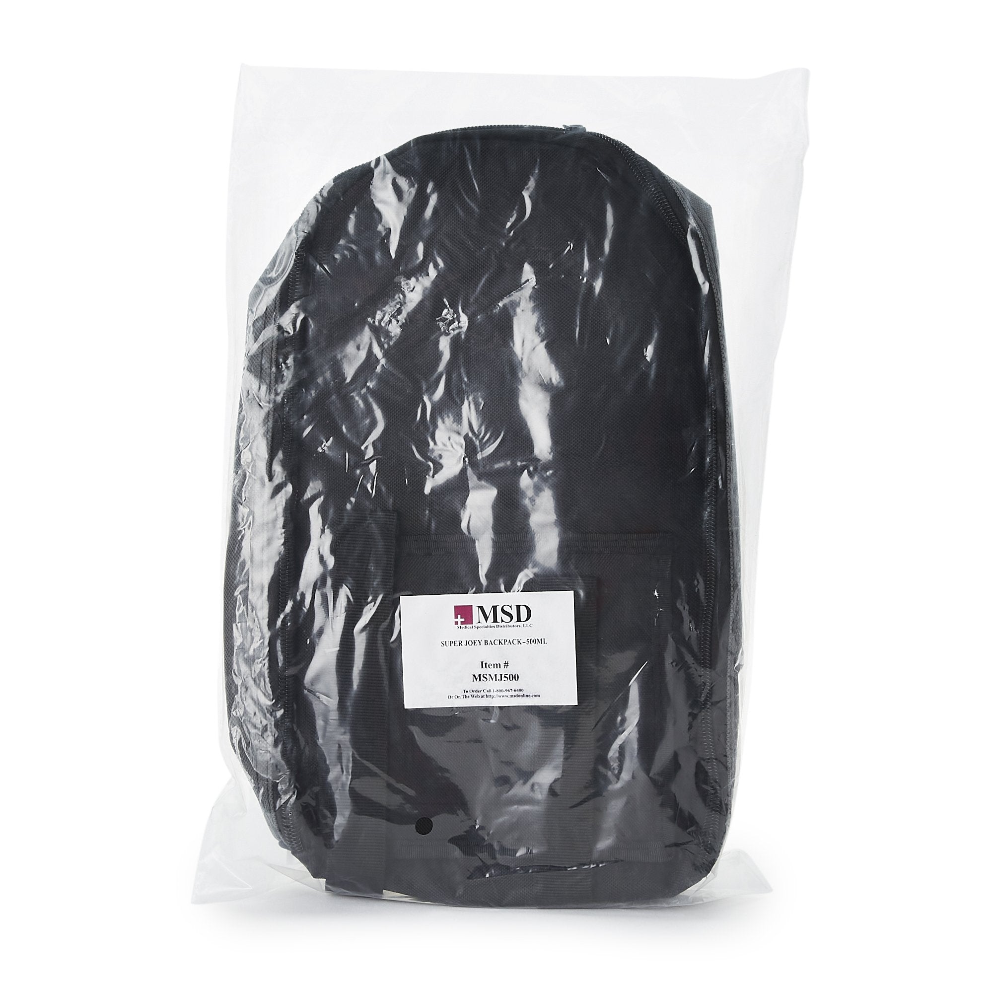Feeding Pump Backpack McKesson Black, Pump Pocket, Outside View Window, Solution Wrap, Support Straps, 2 X 8 X 13 Inch, Packaging Type- Each