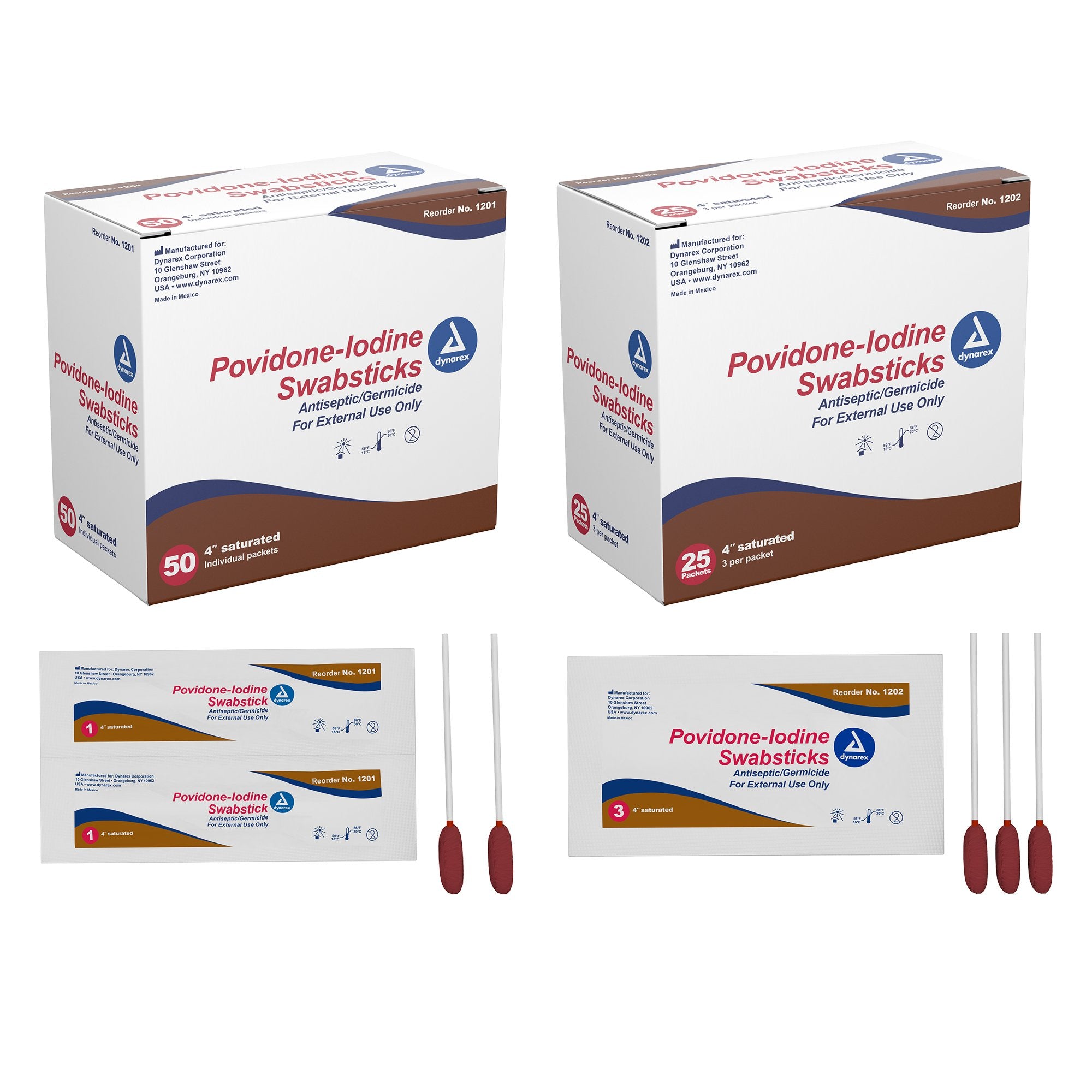 Impregnated Swabstick 10% Strength Povidone-Iodine Individual Packet NonSterile,Packaging Type- Box