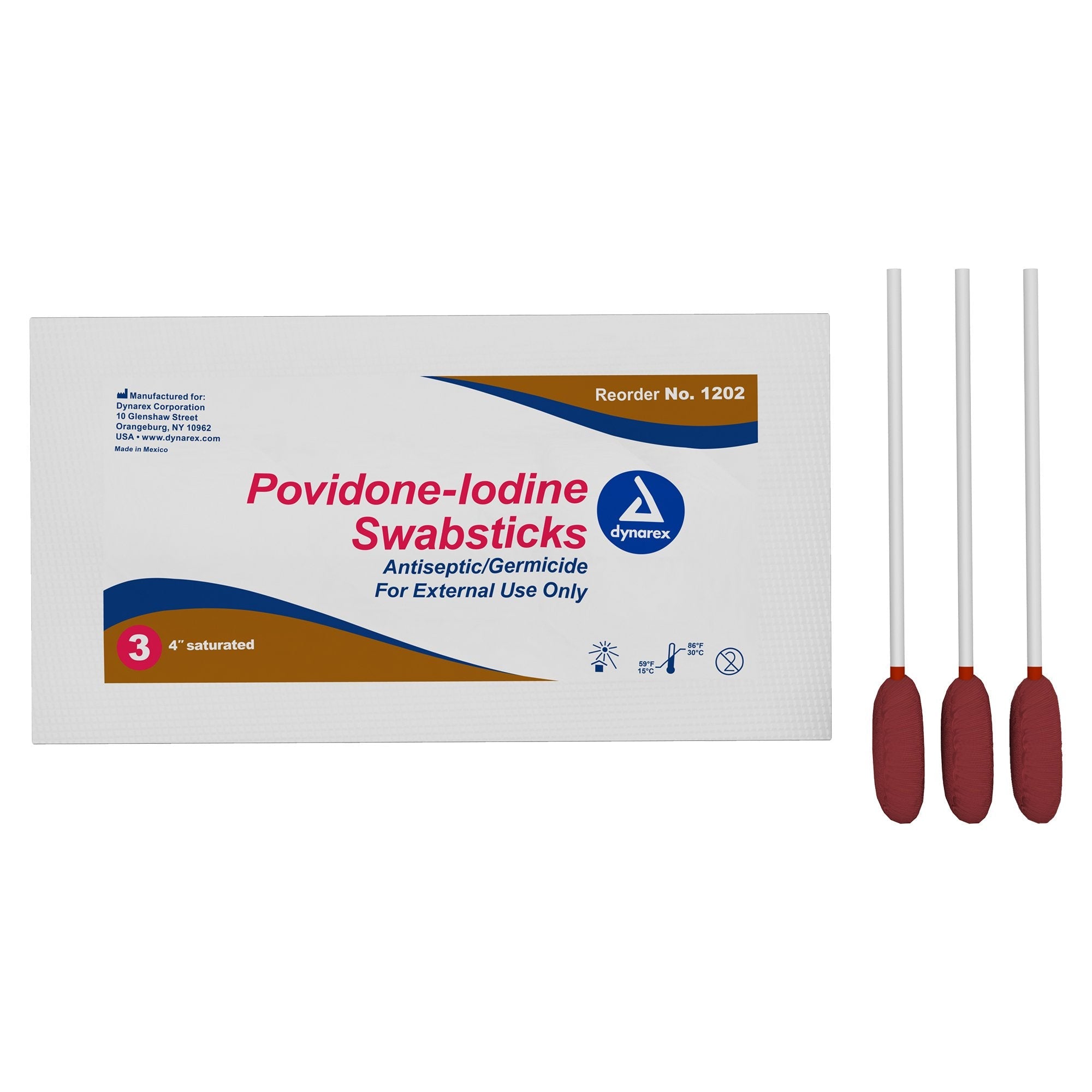 Impregnated Swabstick 10% Strength Povidone-Iodine Individual Packet NonSterile,Packaging Type- Box