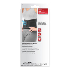 Back Brace Mueller One Size Fits Most Hook and Loop Strap Closure 28 to 50 Inch Waist Circumference Adult