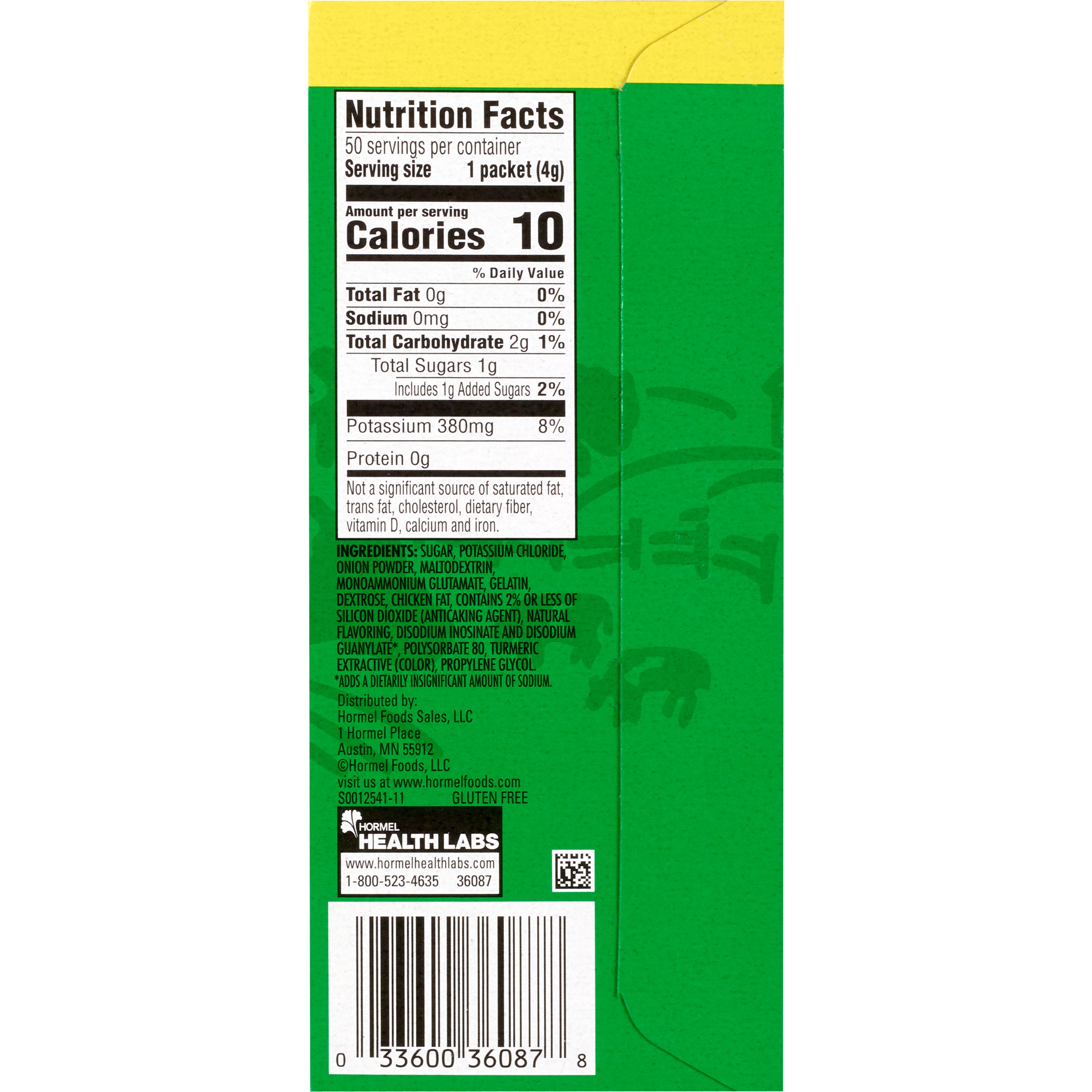 Instant Broth Herb-Ox Sodium Free Chicken Flavor Liquid 8 oz. Individual Packet,  Packaging Type- Case