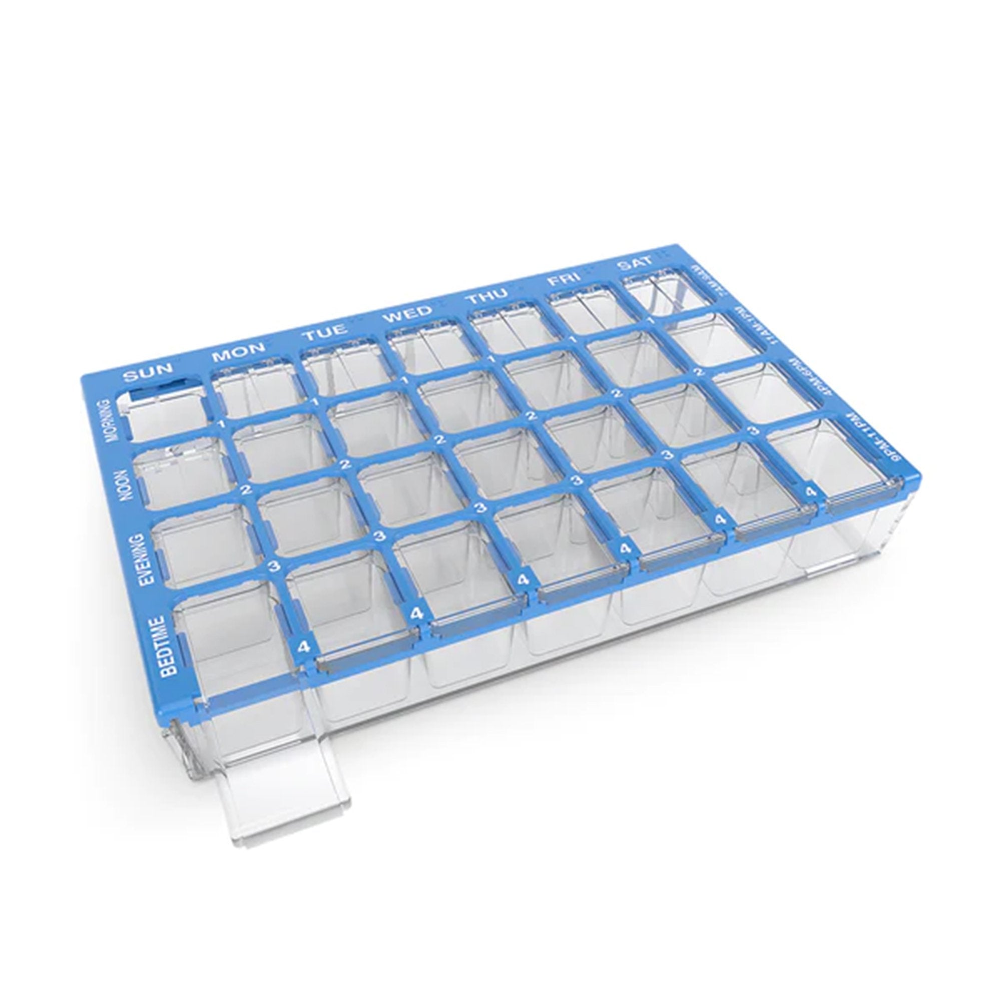 Pill Organizer Pharmadose Locking Pill Planner Small 7 Day 4 Dose,Packaging Type- Each