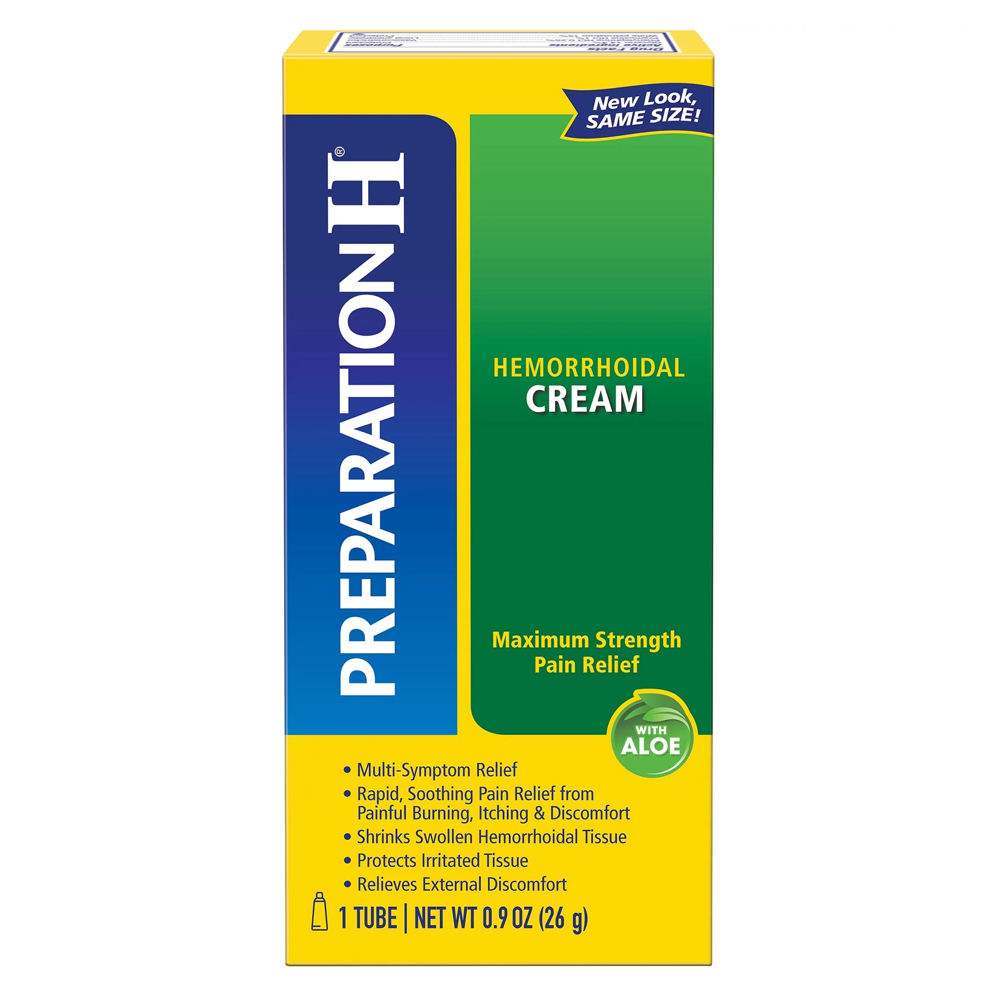 Crema para el alivio de las hemorroides, 0.9 oz., Tipo de envase: Cada una