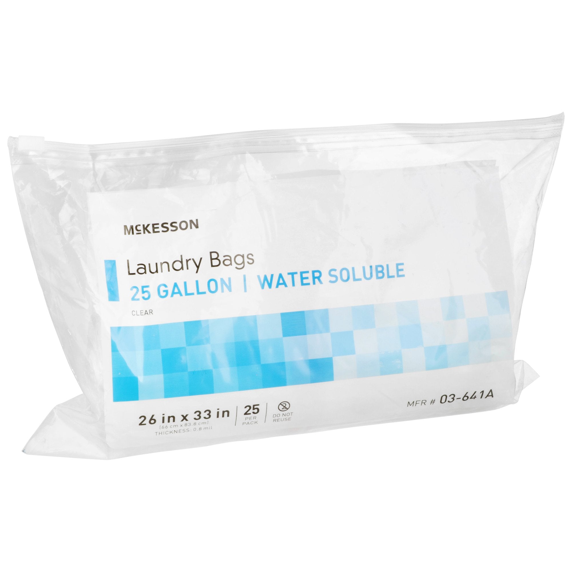 Laundry Bag McKesson Water Soluble 20 to 25 gal. Capacity 26 X 33 Inch, Packaging Type- Case