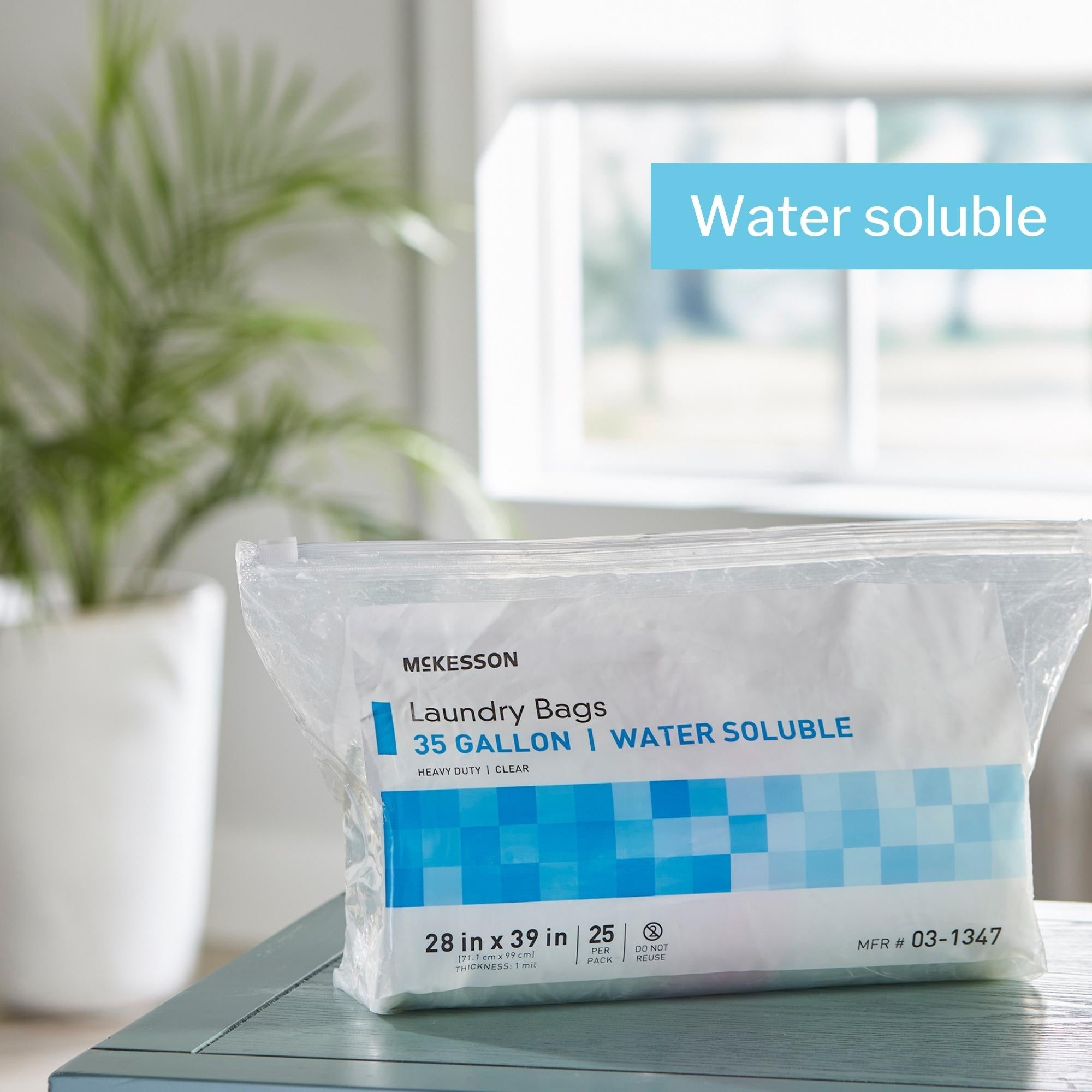 Laundry Bag McKesson Water Soluble 30 to 35 gal. Capacity 28 X 39 Inch, Packaging Type- Case