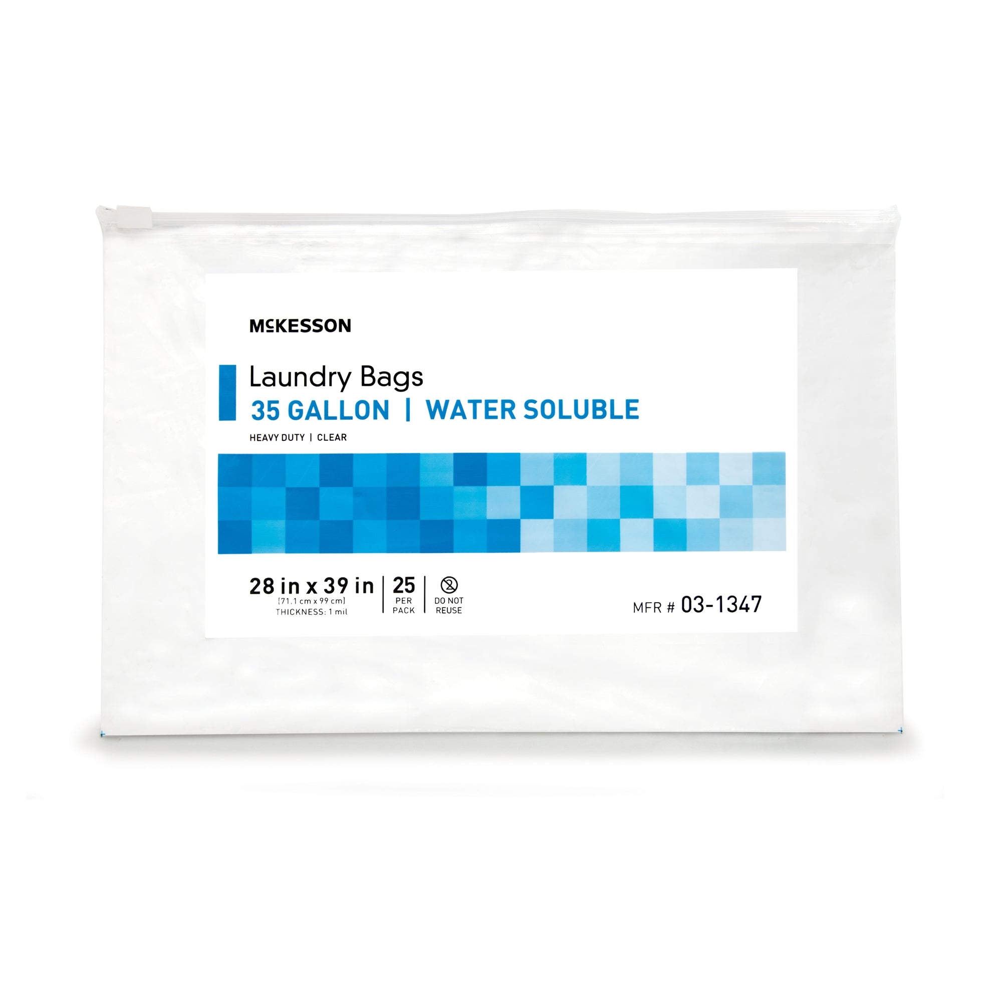 Laundry Bag McKesson Water Soluble 30 to 35 gal. Capacity 28 X 39 Inch, Packaging Type- Case