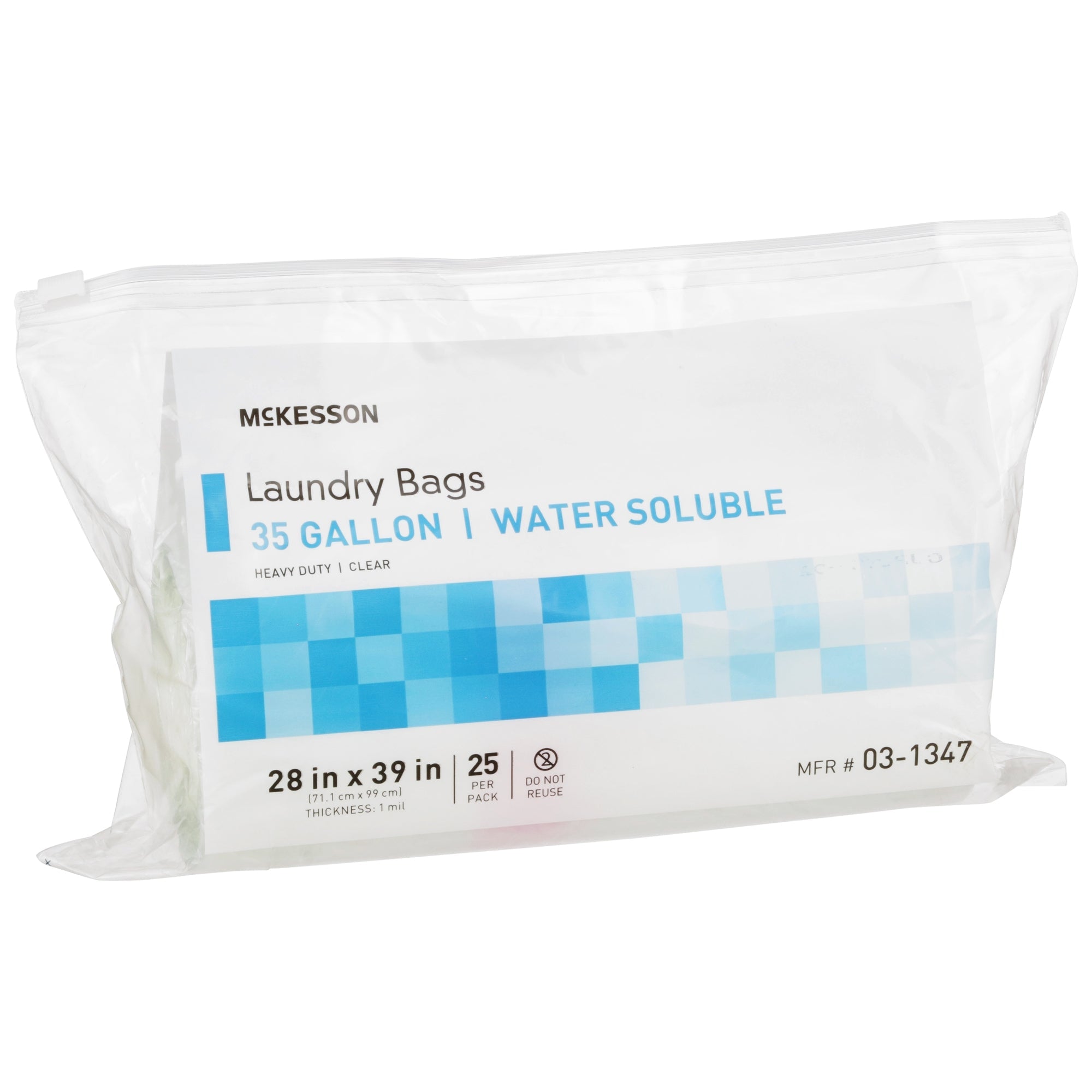 Laundry Bag McKesson Water Soluble 30 to 35 gal. Capacity 28 X 39 Inch, Packaging Type- Case