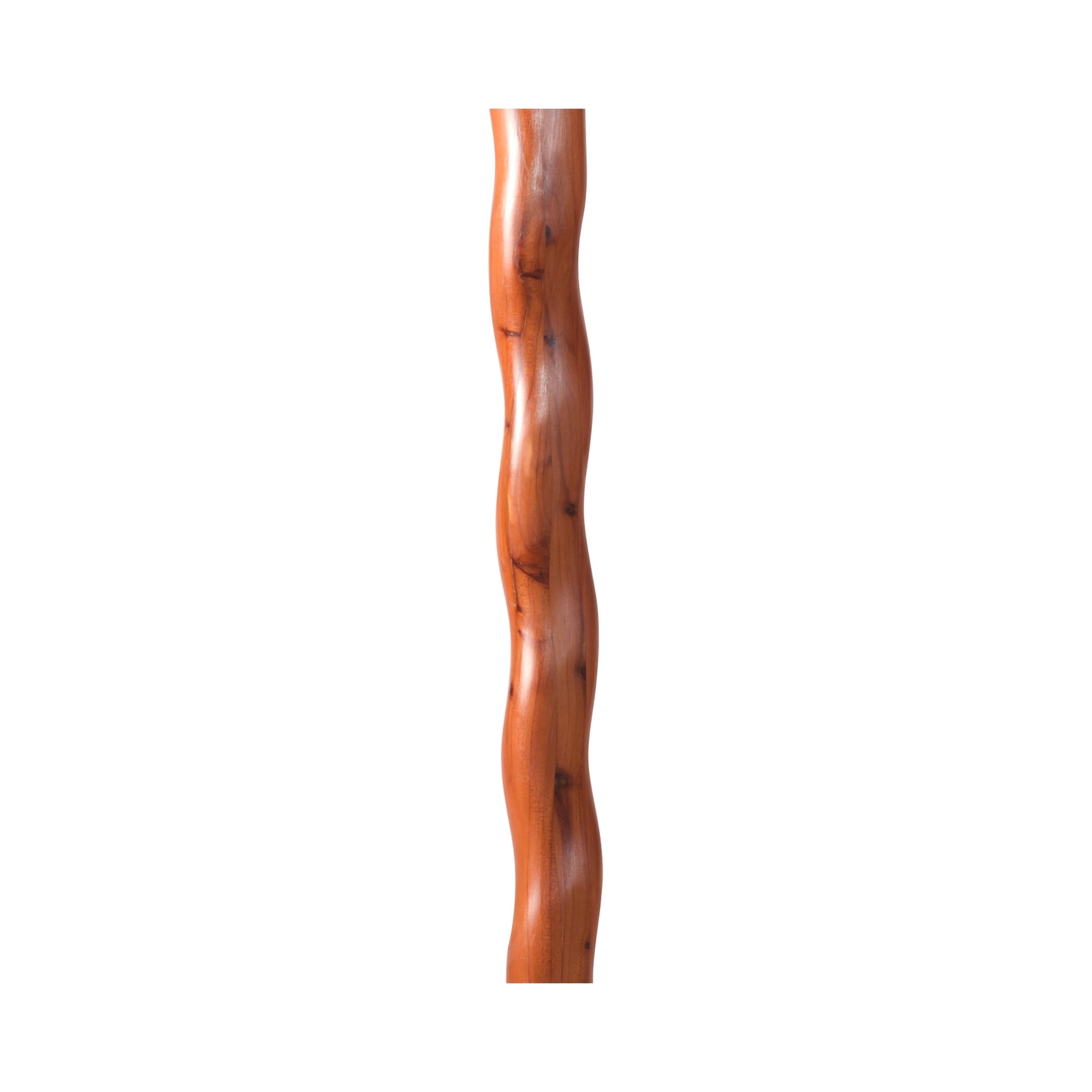 Walking Stick Brazos Twisted Wood 55 Inch Height Red Cedar