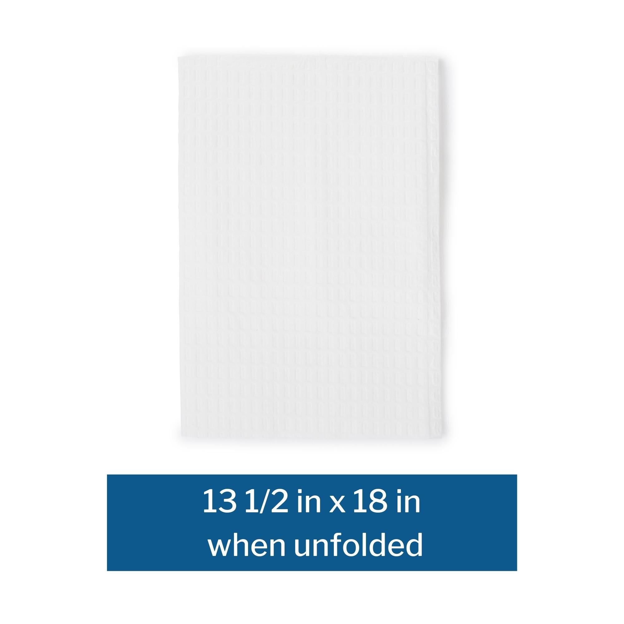 Dental Bib McKesson 13-1/2 X 18 Inch White NonSterile, Packaging Type- Case