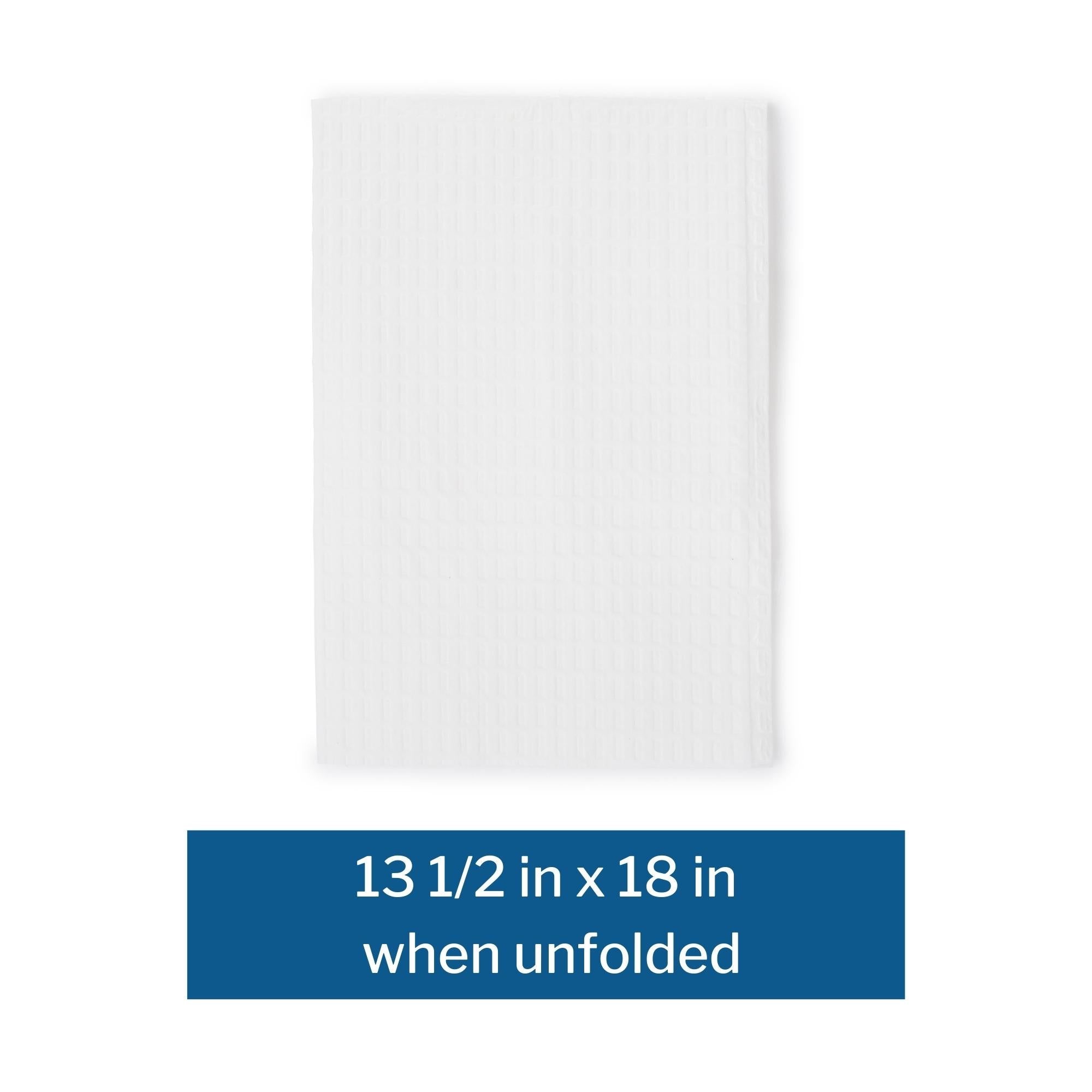 Dental Bib McKesson 13-1/2 X 18 Inch White NonSterile, Packaging Type- Case