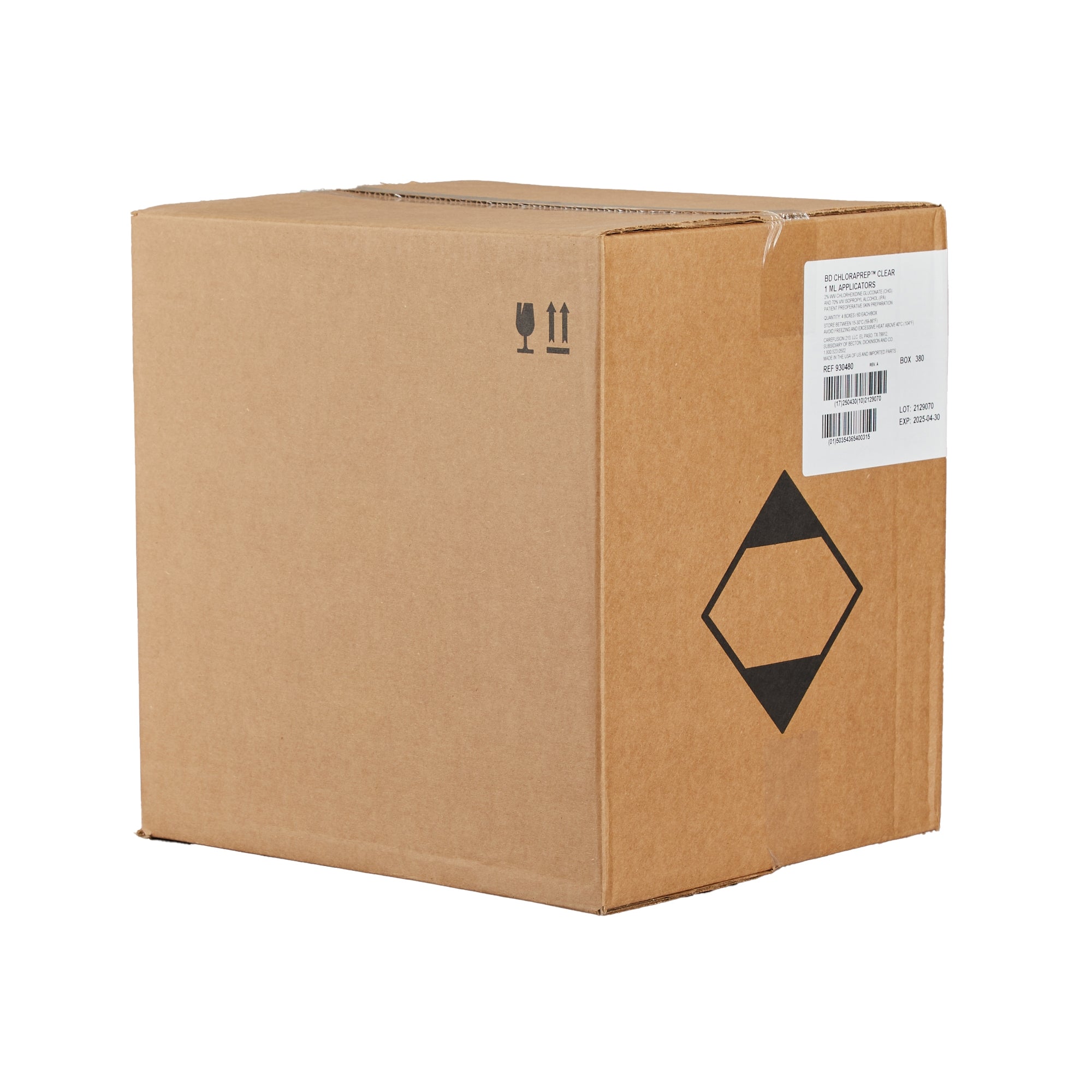 Skin Prep Solution ChloraPrep Clear 1 mL Foam Applicator 2% / 70% Strength CHG (Chlorhexidine Gluconate) / Isopropyl Alcohol Sterile, Packaging Type- Case