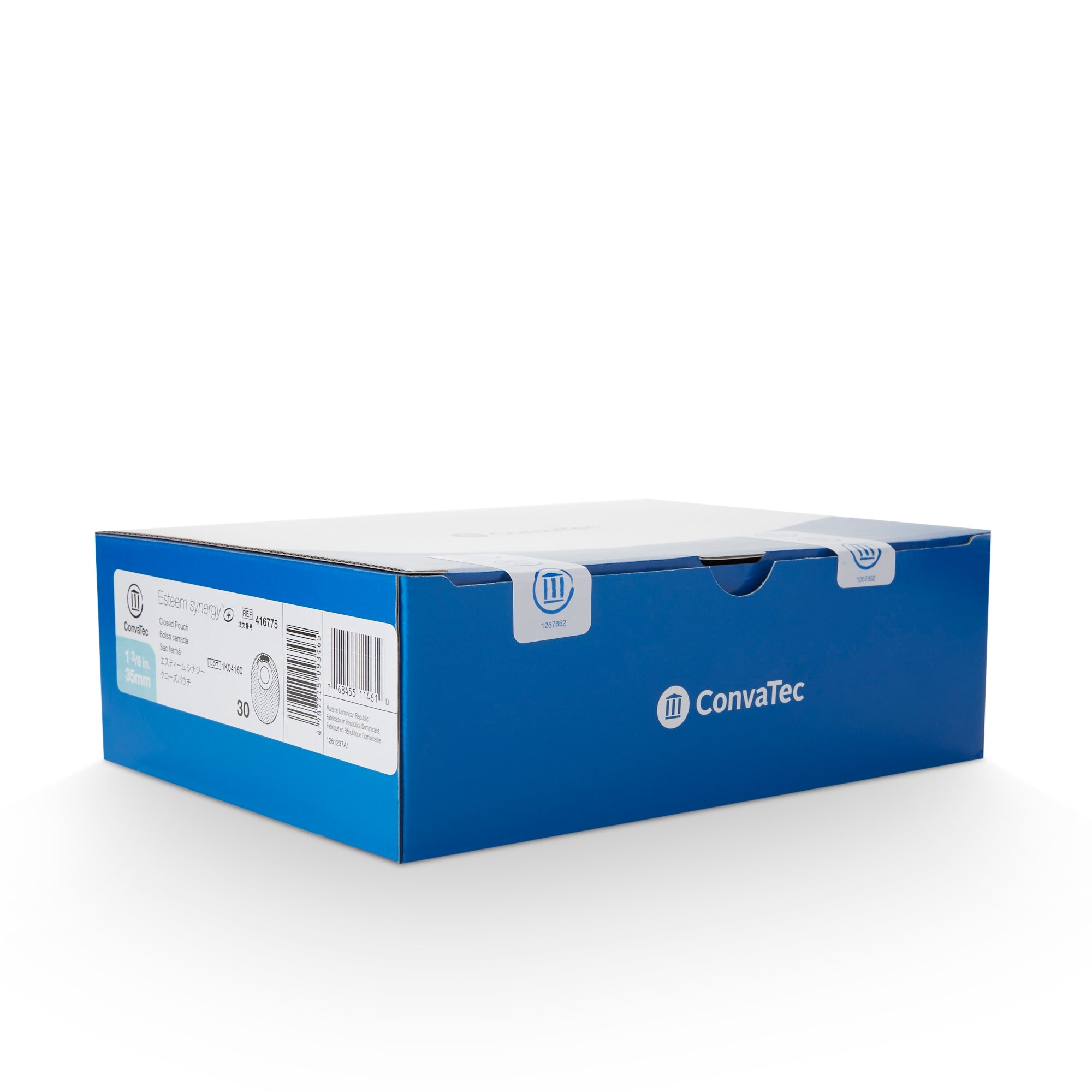 Colostomy Pouch Esteem Synergy+ Two-Piece System 8 Inch Length Closed End,Packaging Type- Box