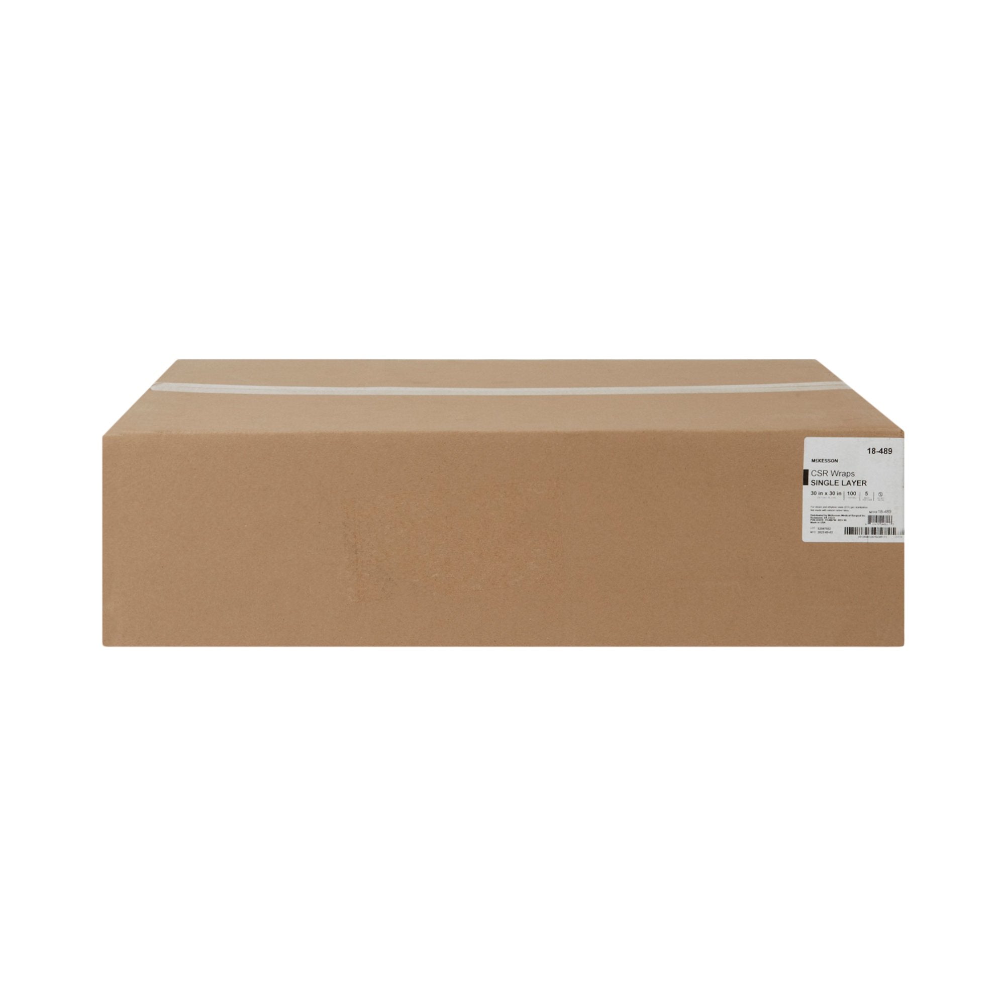 McKesson Sterilization Wrap Blue 30 X 30 Inch Single Layer Cellulose Steam / EO Gas