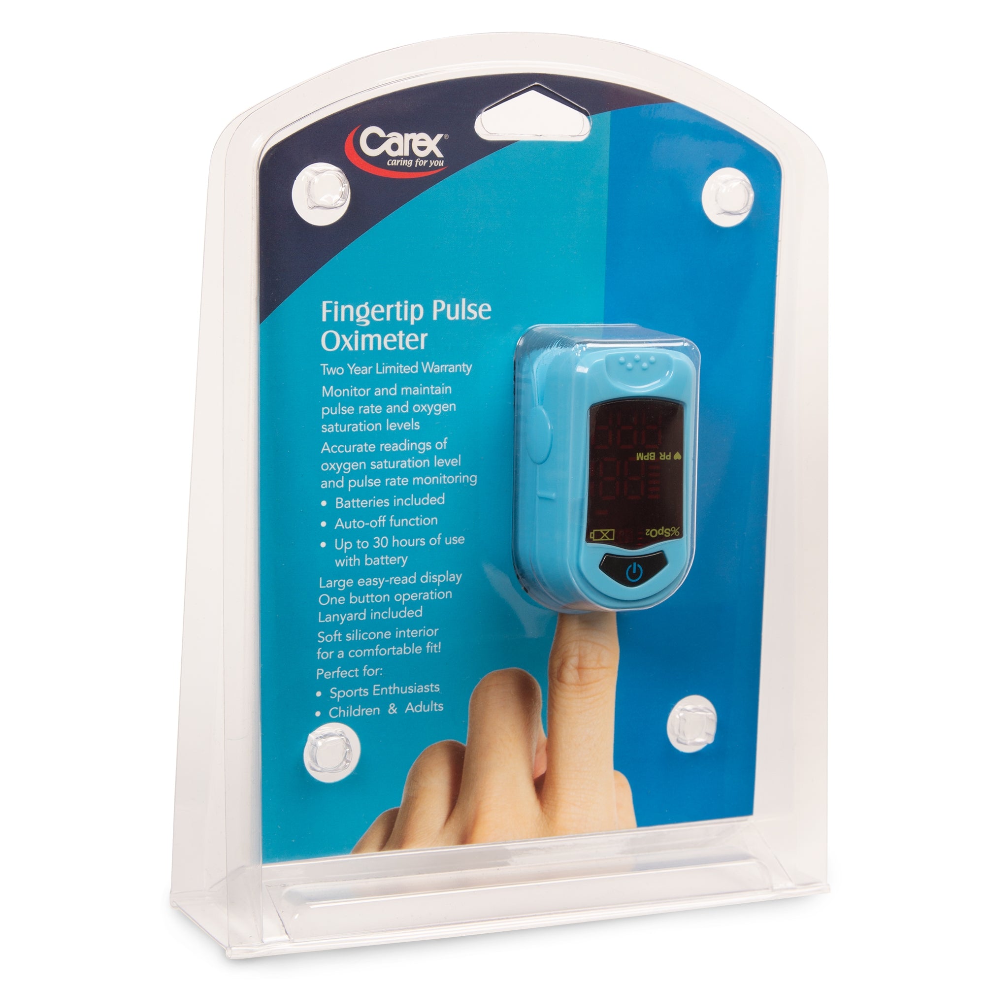 Fingertip Pulse Oximeter Carex Adult,Packaging Type- Each
