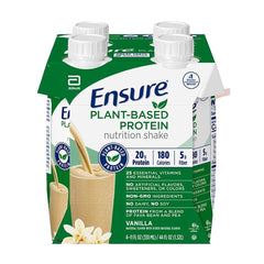Oral Supplement Ensure Plant Based Protein Nutrition Shake Vanilla Flavor Liquid 11 oz. Carton | (4/Pack