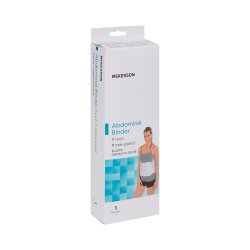 Abdominal Binder McKesson Medium / Large Hook and Loop Closure 45 to 62 Inch Waist Circumference 9 Inch Height Adult