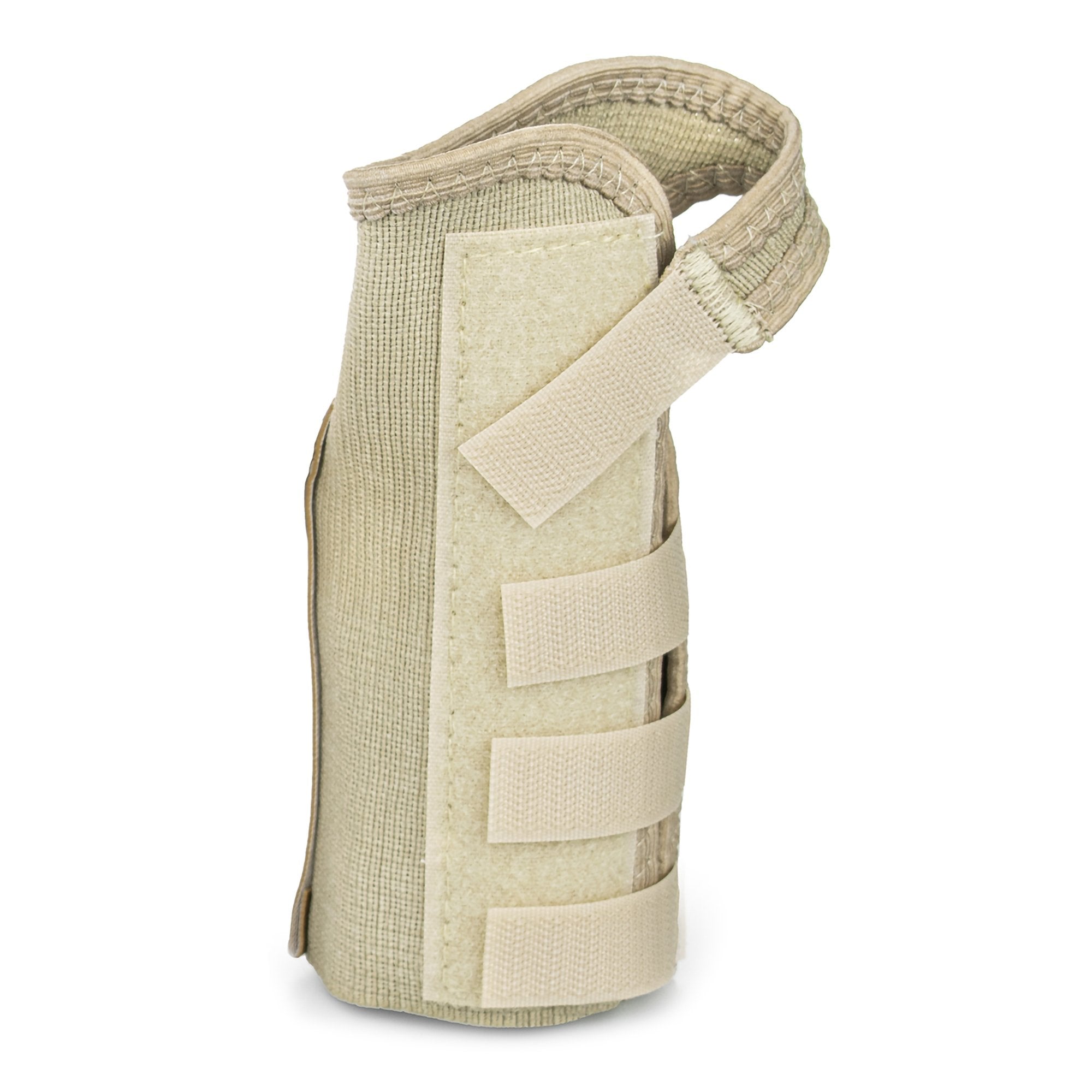 Wrist Brace McKesson Low Profile / Contoured / Wraparound Aluminum / Cotton / Elastic Left Hand Beige X-Small, Packaging Type- Each