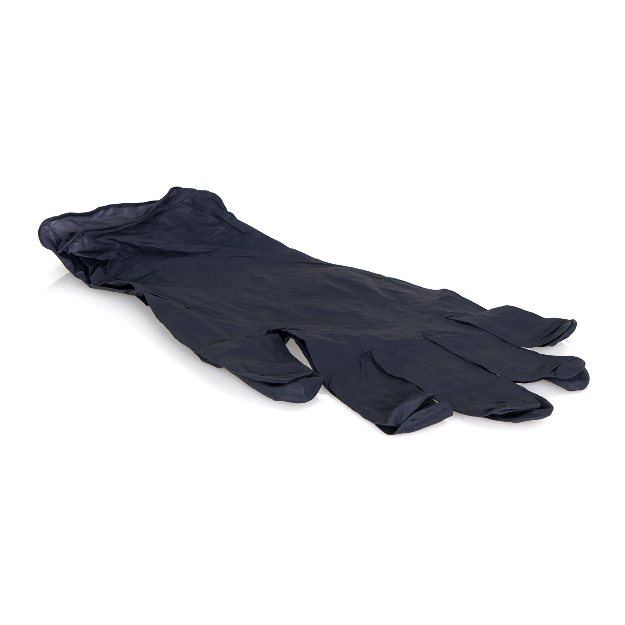 exam glove mckesson confiderm ldc small nonsterile nitrile standard cuff length fully textured black chemo tested fentanyl tested packaging type box