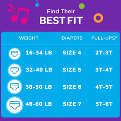 Male Toddler Training Pants Pull-Ups Size 4T to 5T Disposable Moderate Absorbency | 4PACK/CASE